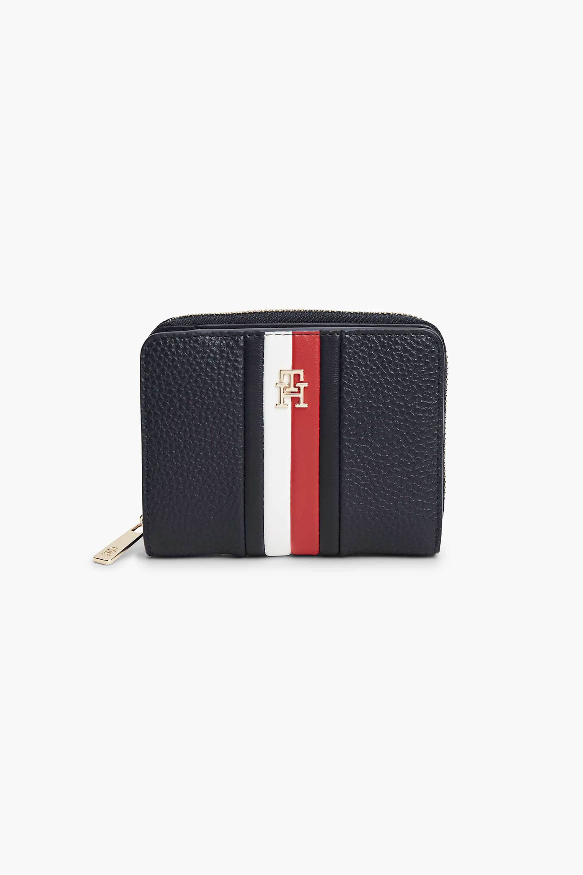 Tommy Hilfiger γυναικείο πορτοφόλι με μεταλλικό monogram - AW0AW19162 Μπλε Σκούρο