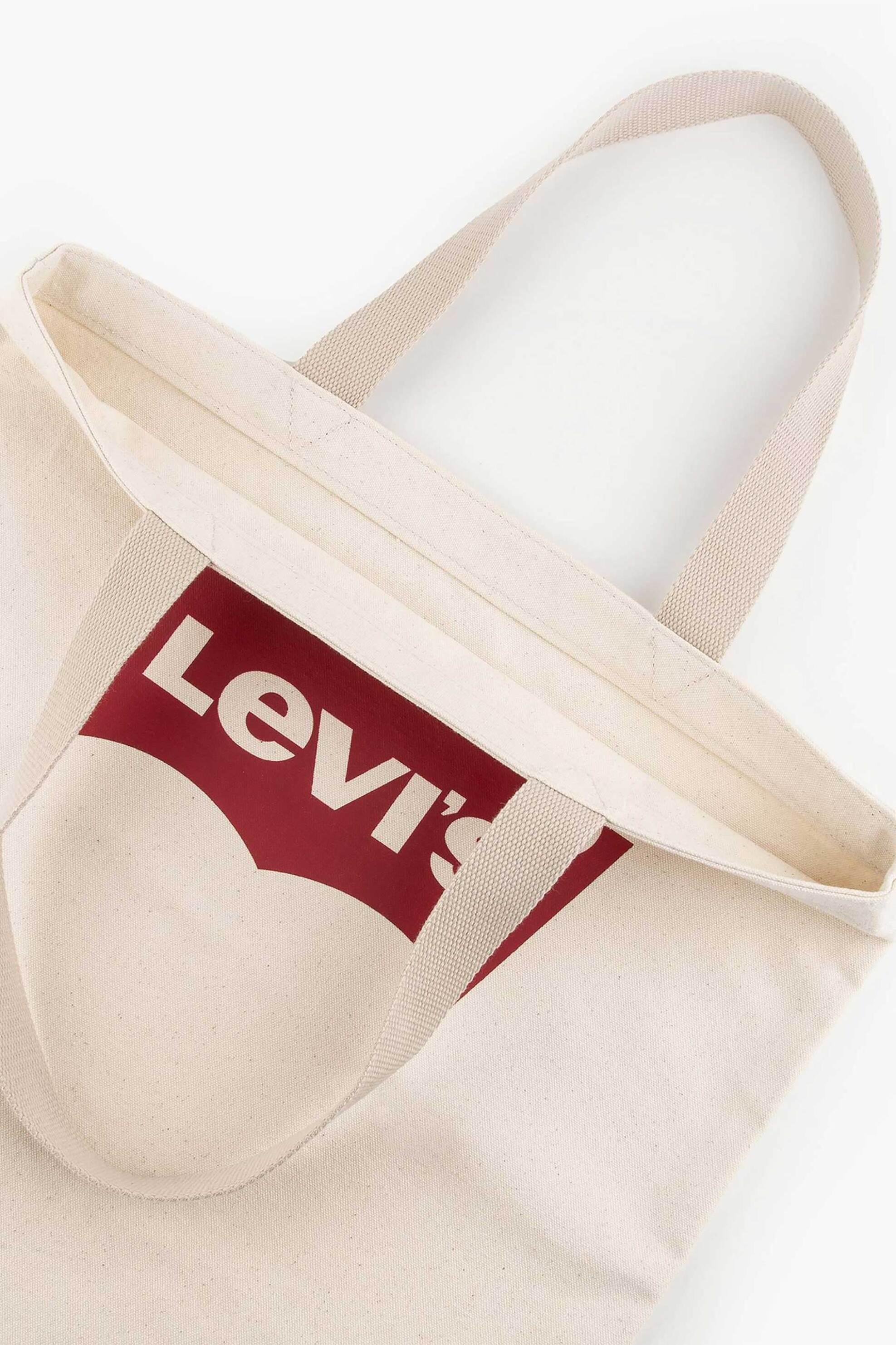 Levi's® unisex τσάντα tote με logo print "Batwing" - 381260027 Λευκό φωτογραφία