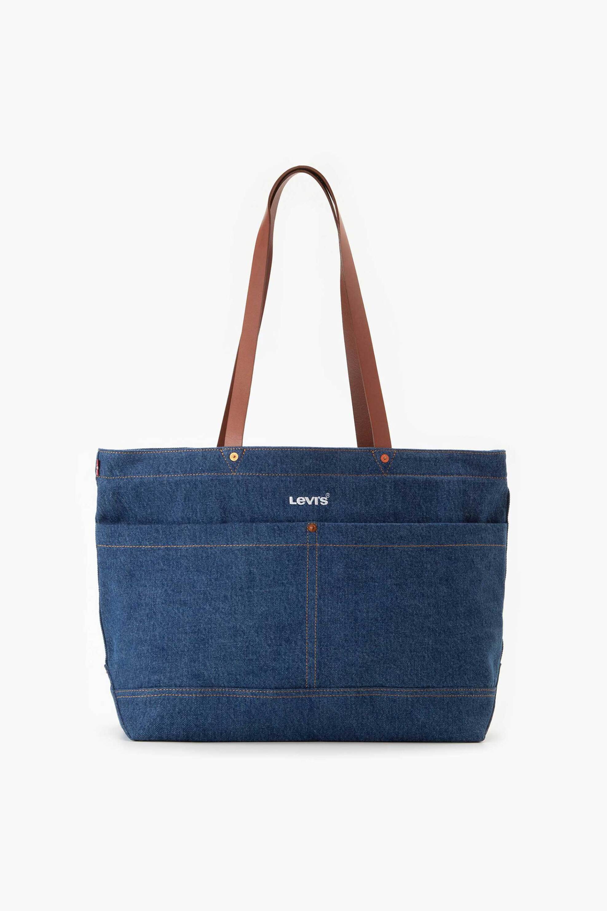 Levi's® γυναικεία denim τσάντα tote με logo patch | ONE SIZE