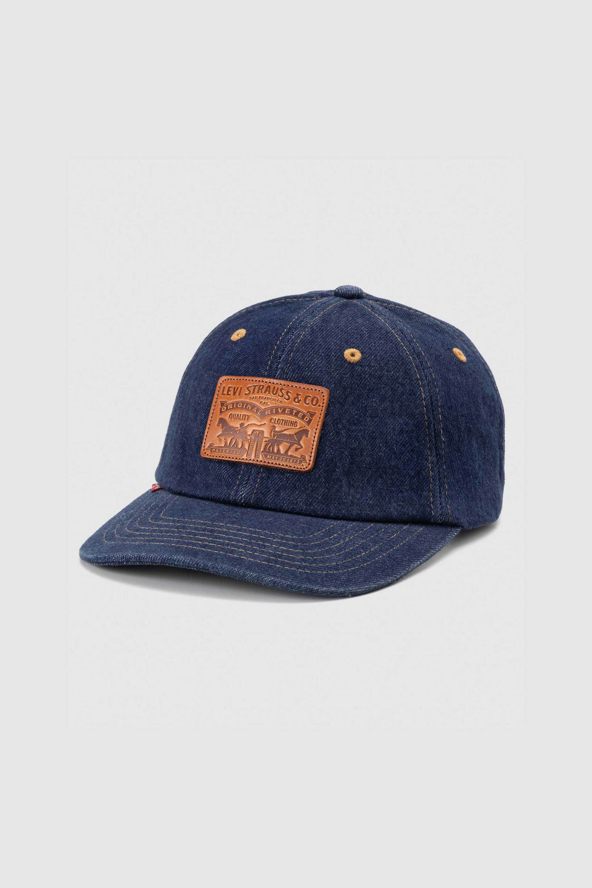 Levi's® ανδρικό denim καπέλο με λογότυπο "Dad Cap" - 000A90005 Denim Blue