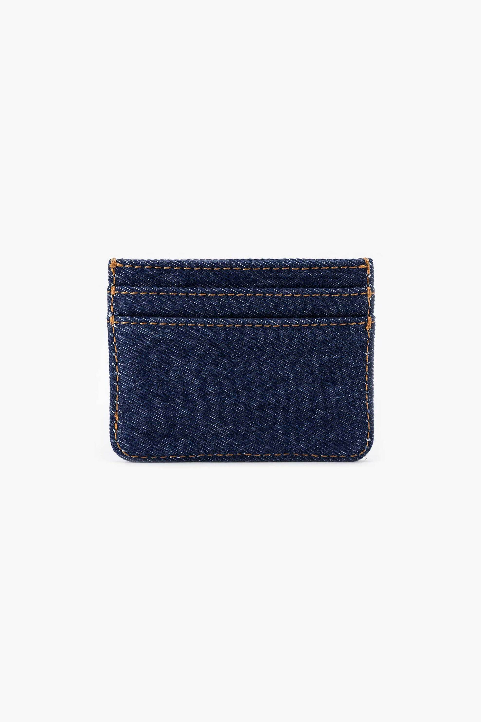 Levi's® ανδρική denim θήκη για κάρτες με logo patch - 0020B0000 Denim Blue φωτογραφία