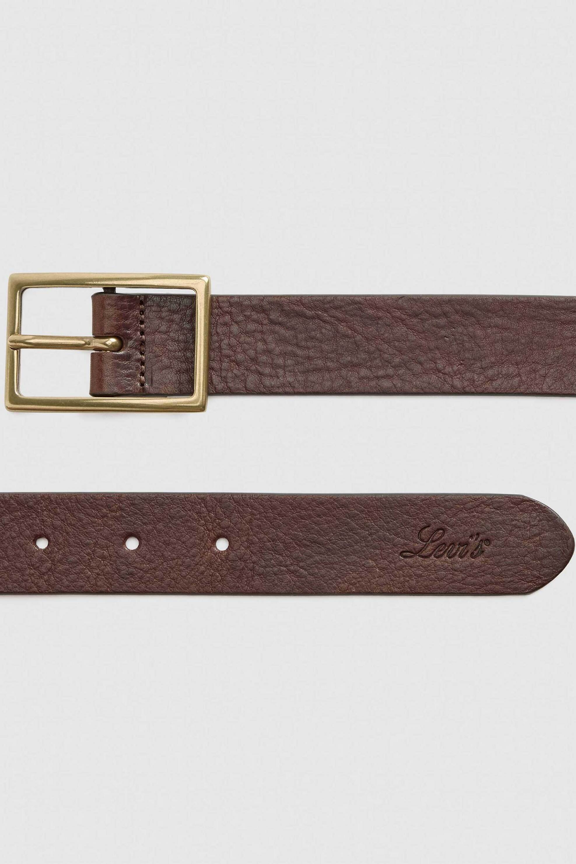 Levi's® γυναικεία ζώνη με μεταλλική αγκράφα - 004CH0001 Καφέ φωτογραφία