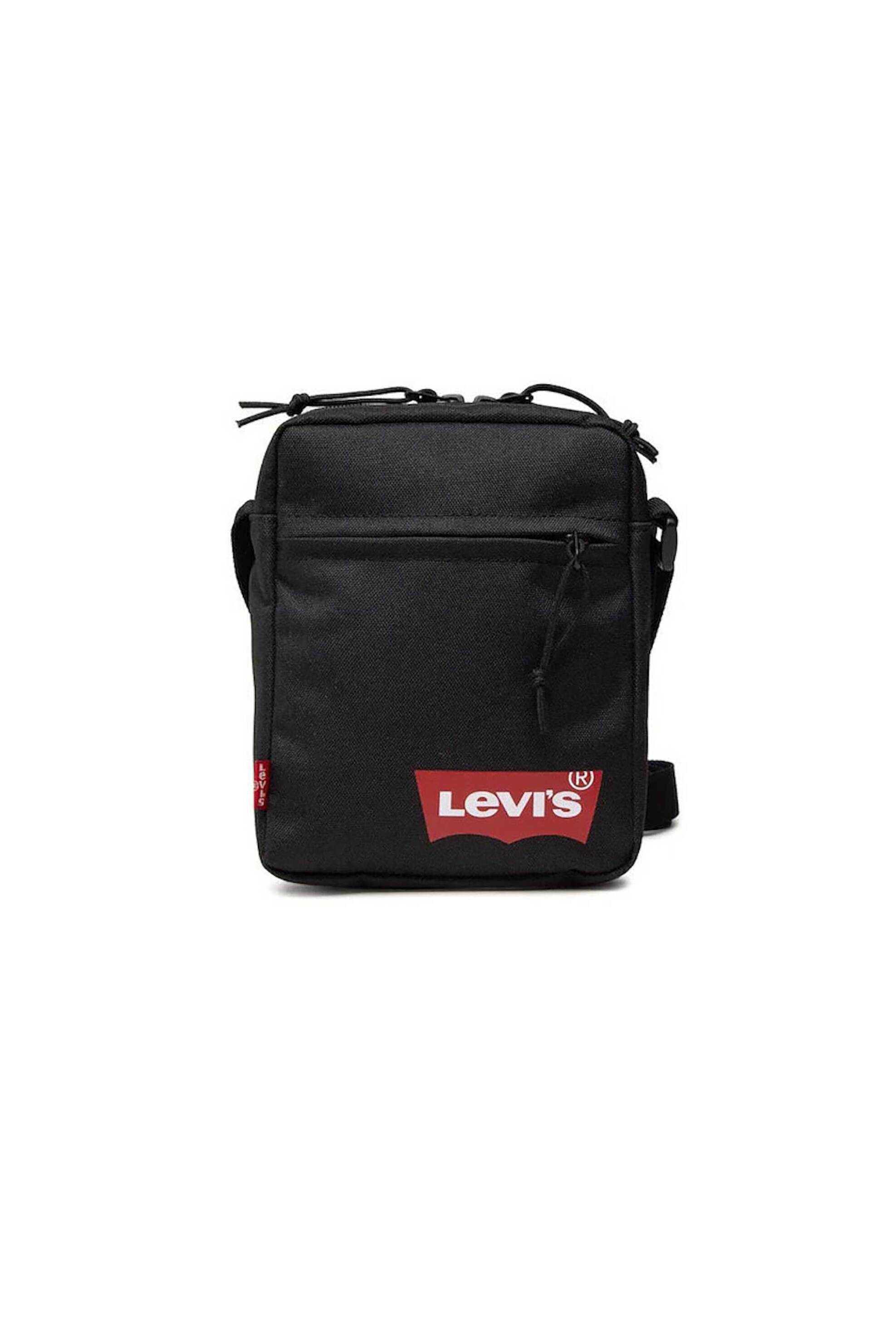 Levi's® ανδρικό mini τσαντάκι crossbody με logo print - 380050125 Μαύρο