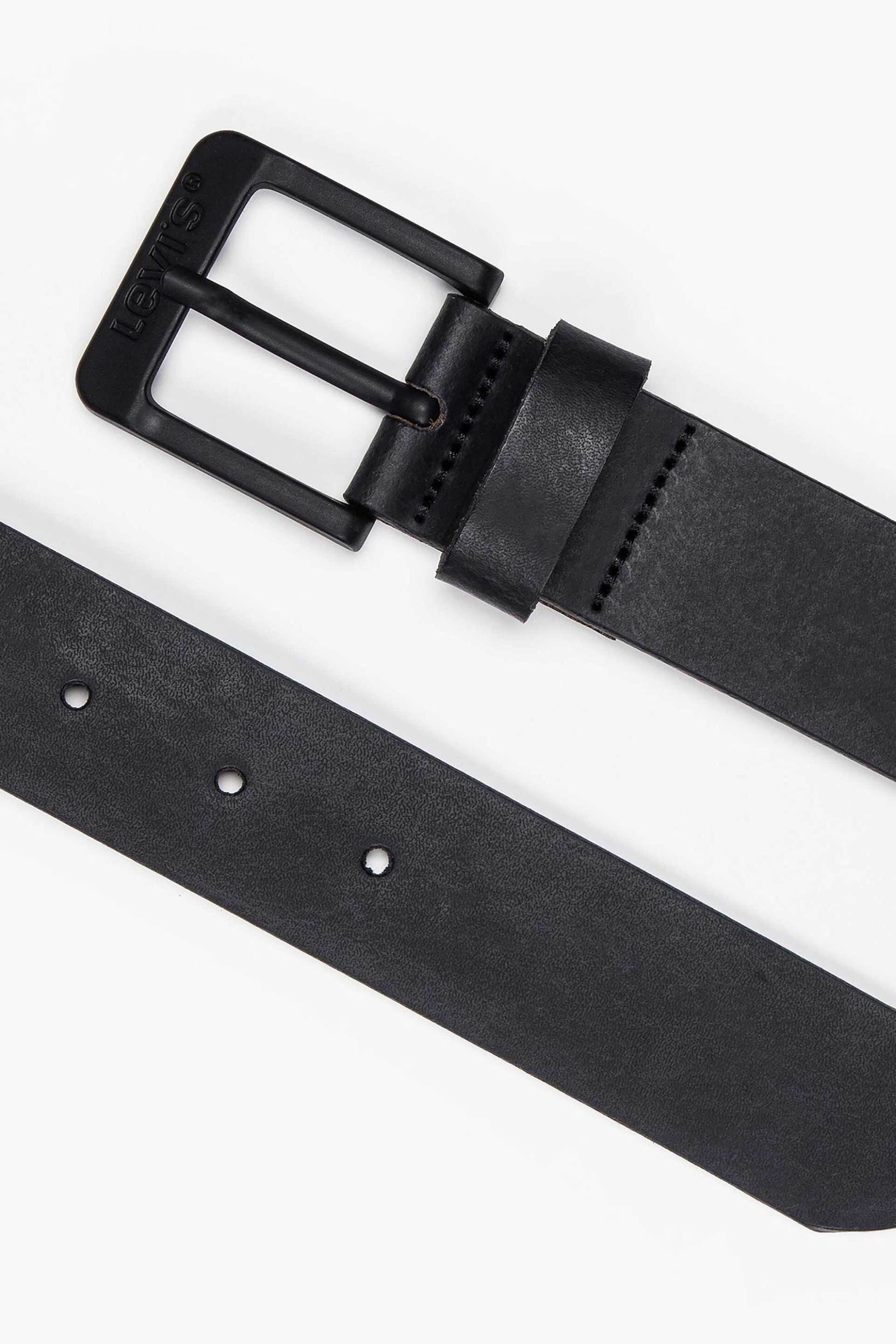 Levi's® ανδρική ζώνη με μεταλλική αγκράφα "Free" - 380160033 Μαύρο φωτογραφία