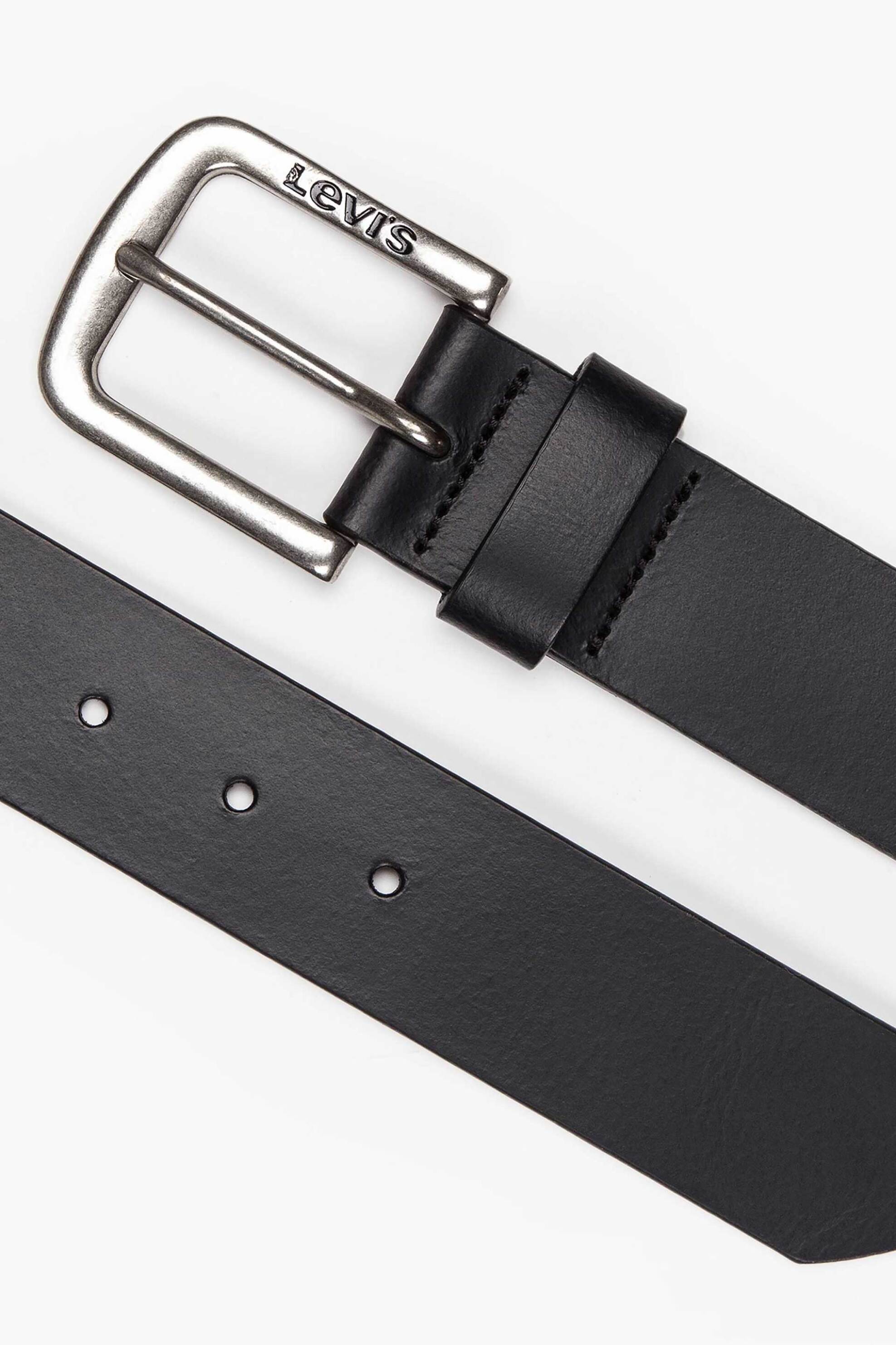 Levi&Apos S Ανδρική Ζώνη με Μεταλλική Αγκράφα Seine - 380160196 Μαύρο