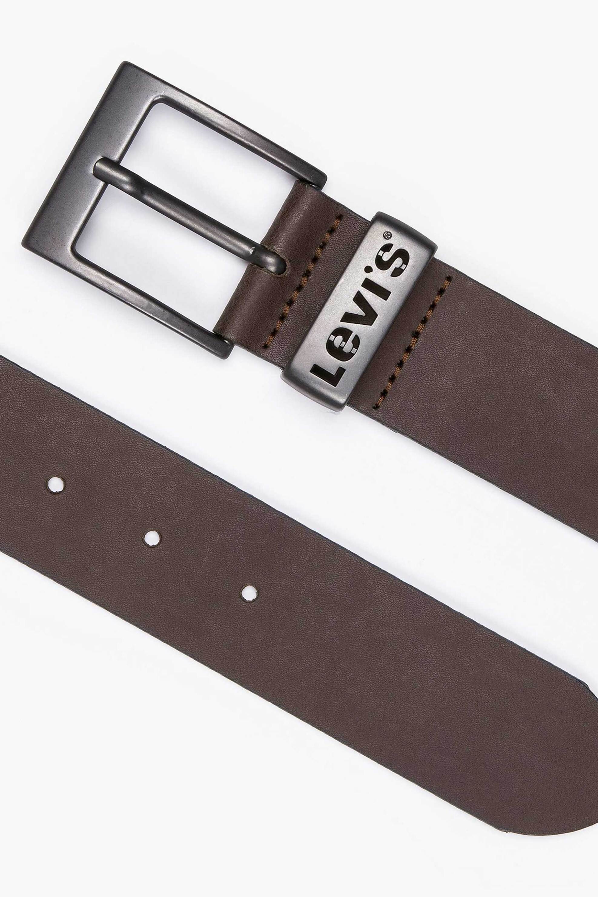 Levi&Apos S Ανδρική Ζώνη με Μεταλλική Αγκράφα Αshland - 380190119 Καφέ