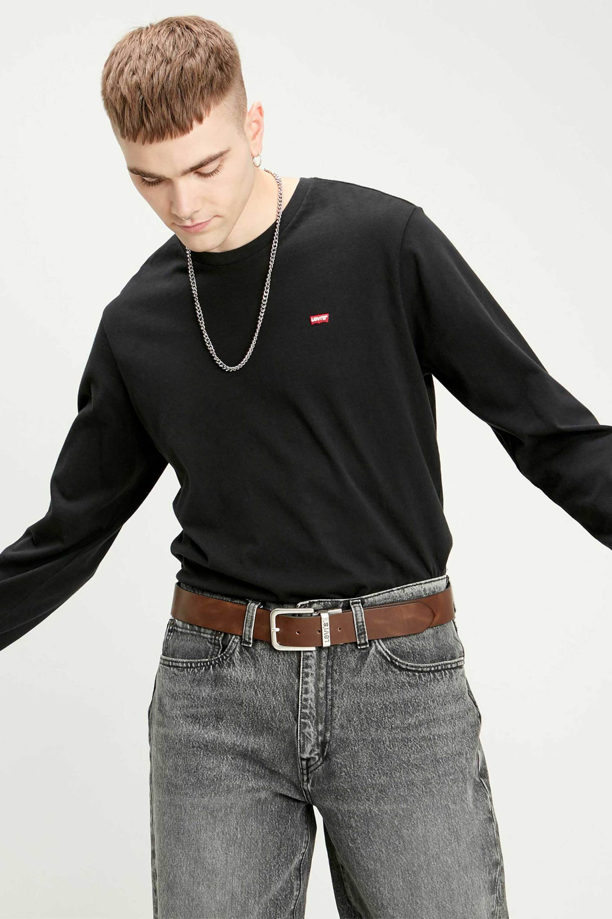 Levi&Apos S Ανδρική Δερμάτινη Ζώνη Διπλής Όψης Reversible Core - 771342086 Καφέ
