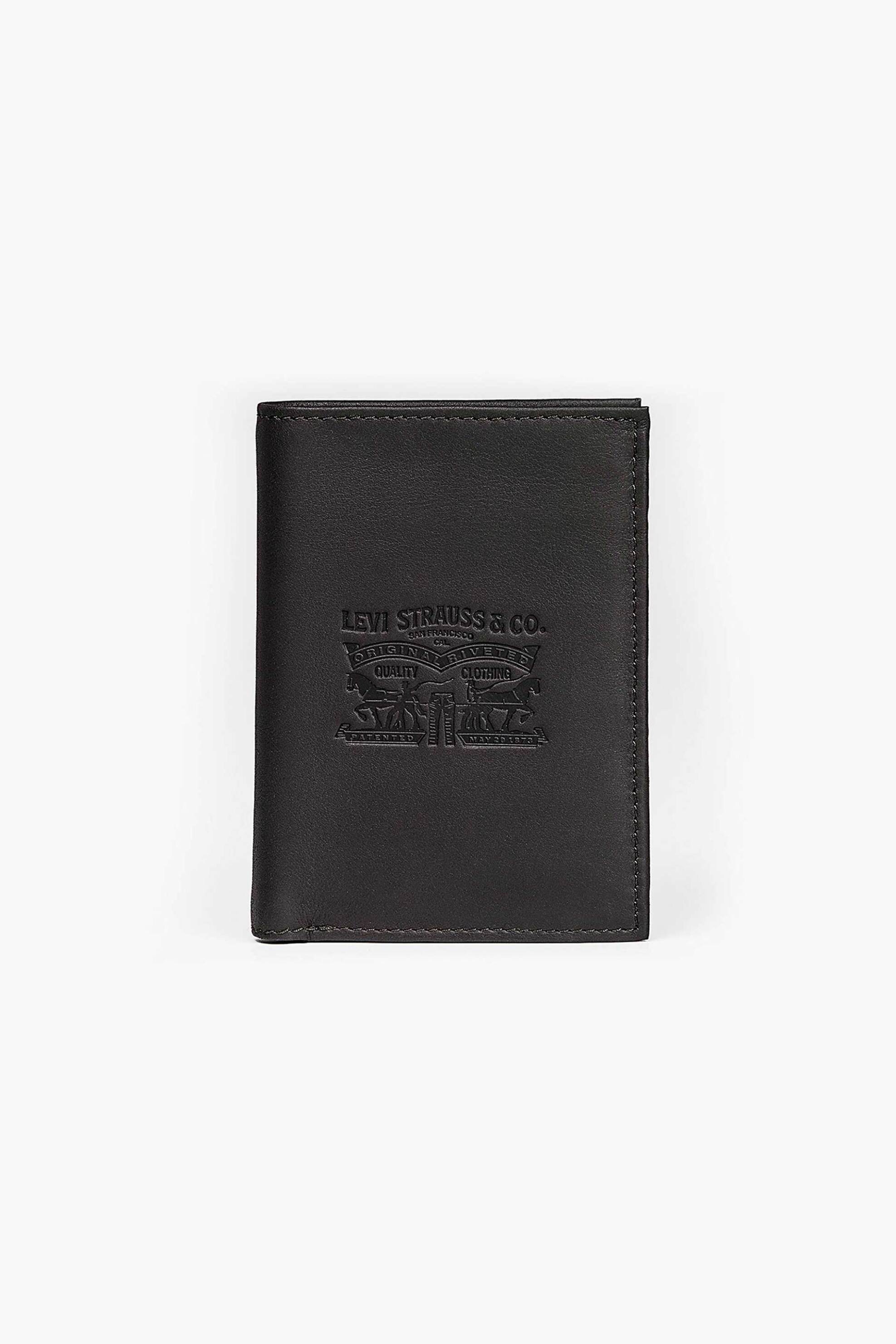 LEVI'S Levi's® ανδρικό πορτοφόλι με αναγλυφο λογότυπο "Vintage" - 771730371 Μαύρο
