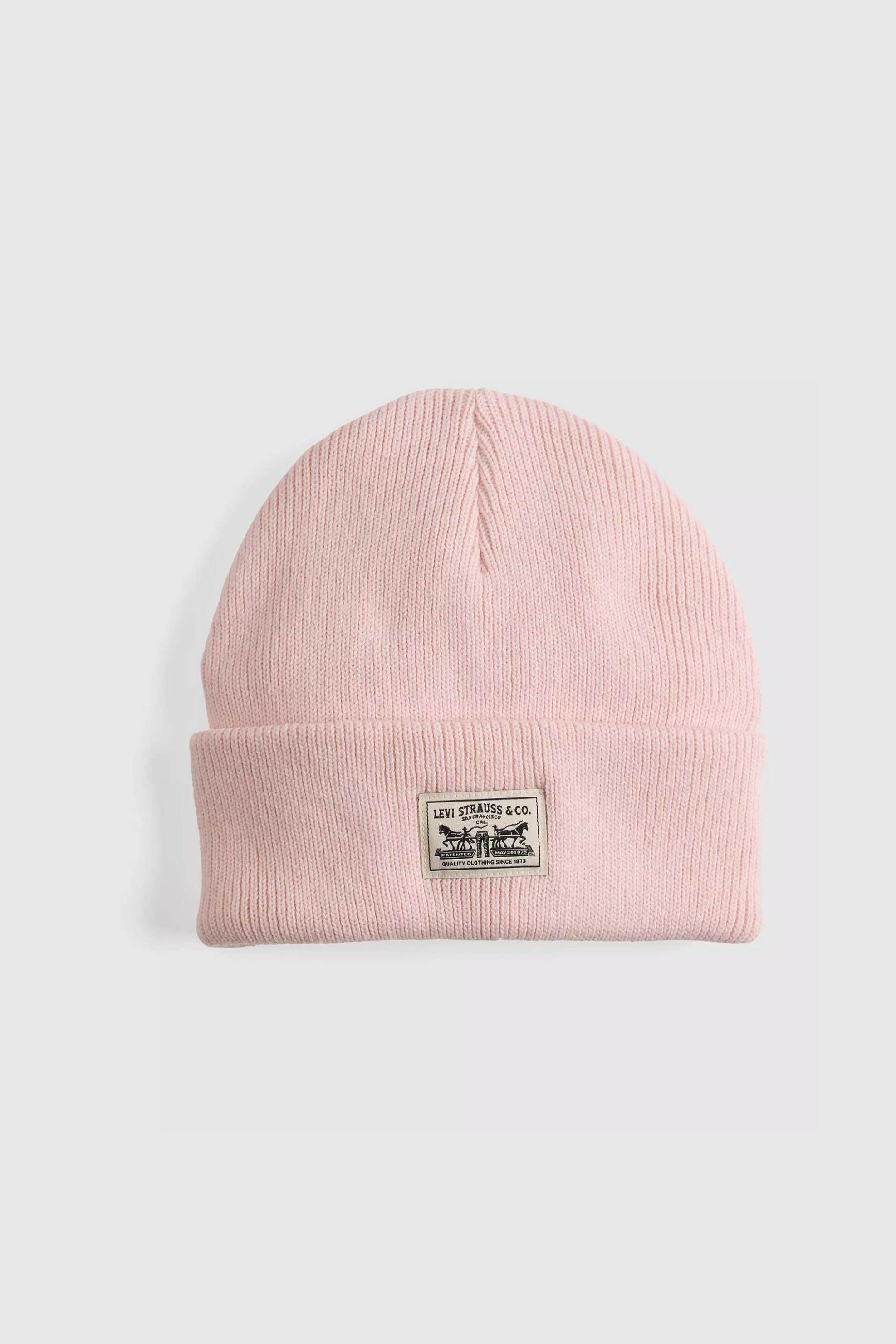 Levi's® γυναικείος πλεκτός σκούφος ribbed με λογότυπο "Backpatch" | ONE SIZE