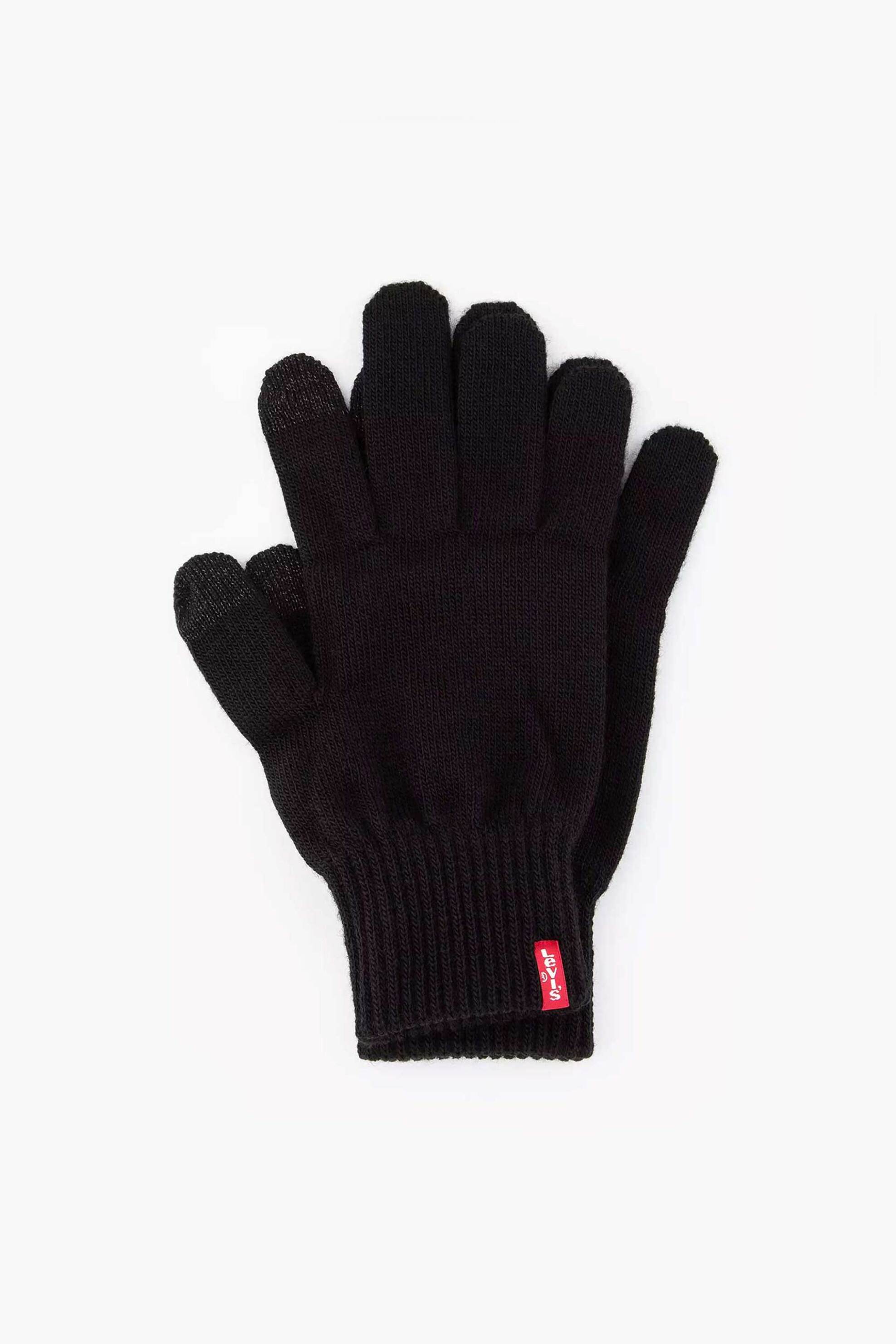 LEVI'S Levi's® ανδρικά γάντια touch screen με λογότυπο "Ben" - 771380761 Μαύρο