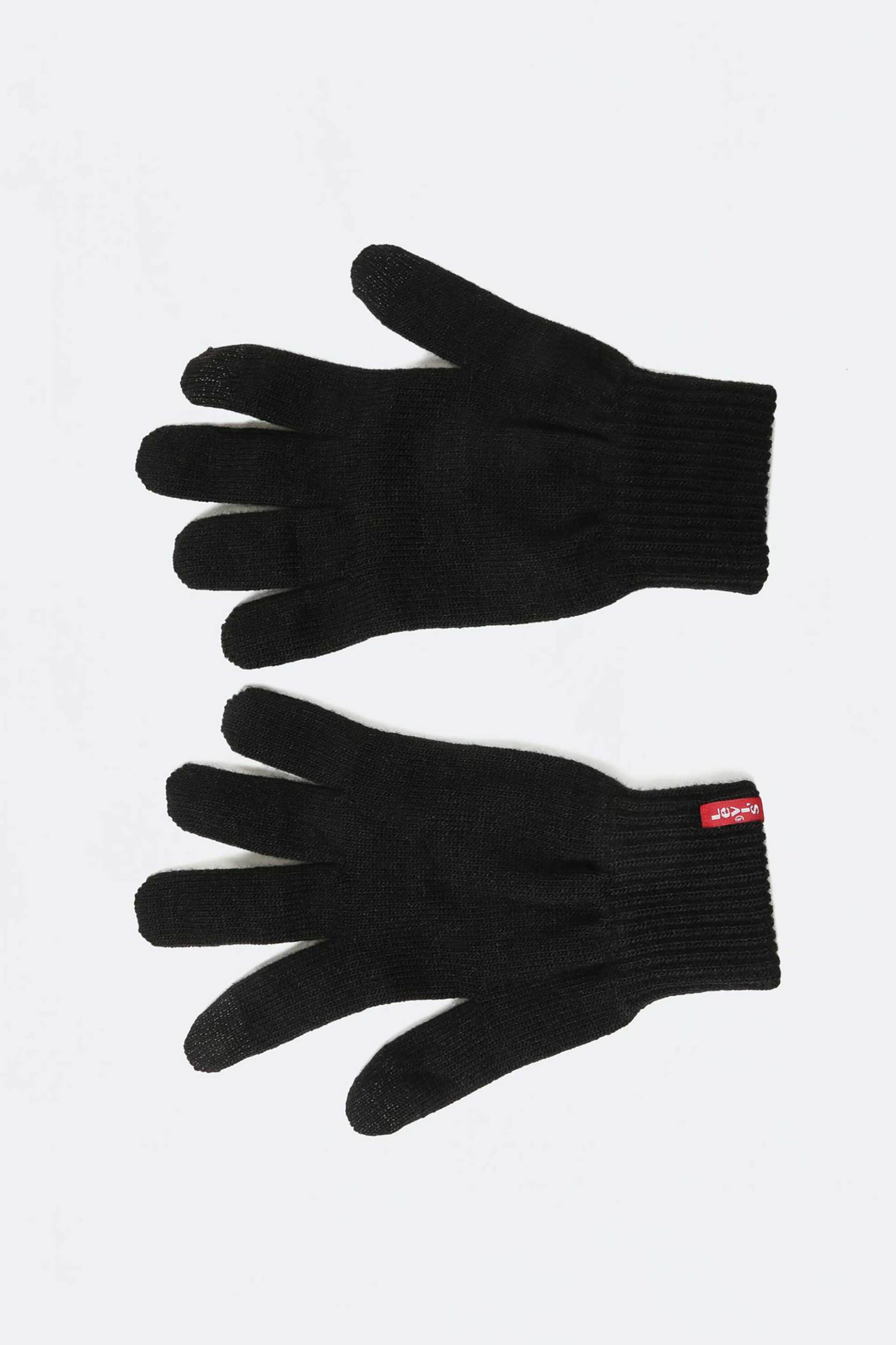 Levi's® ανδρικά γάντια touch screen με λογότυπο "Ben" - 771380761 Μαύρο φωτογραφία