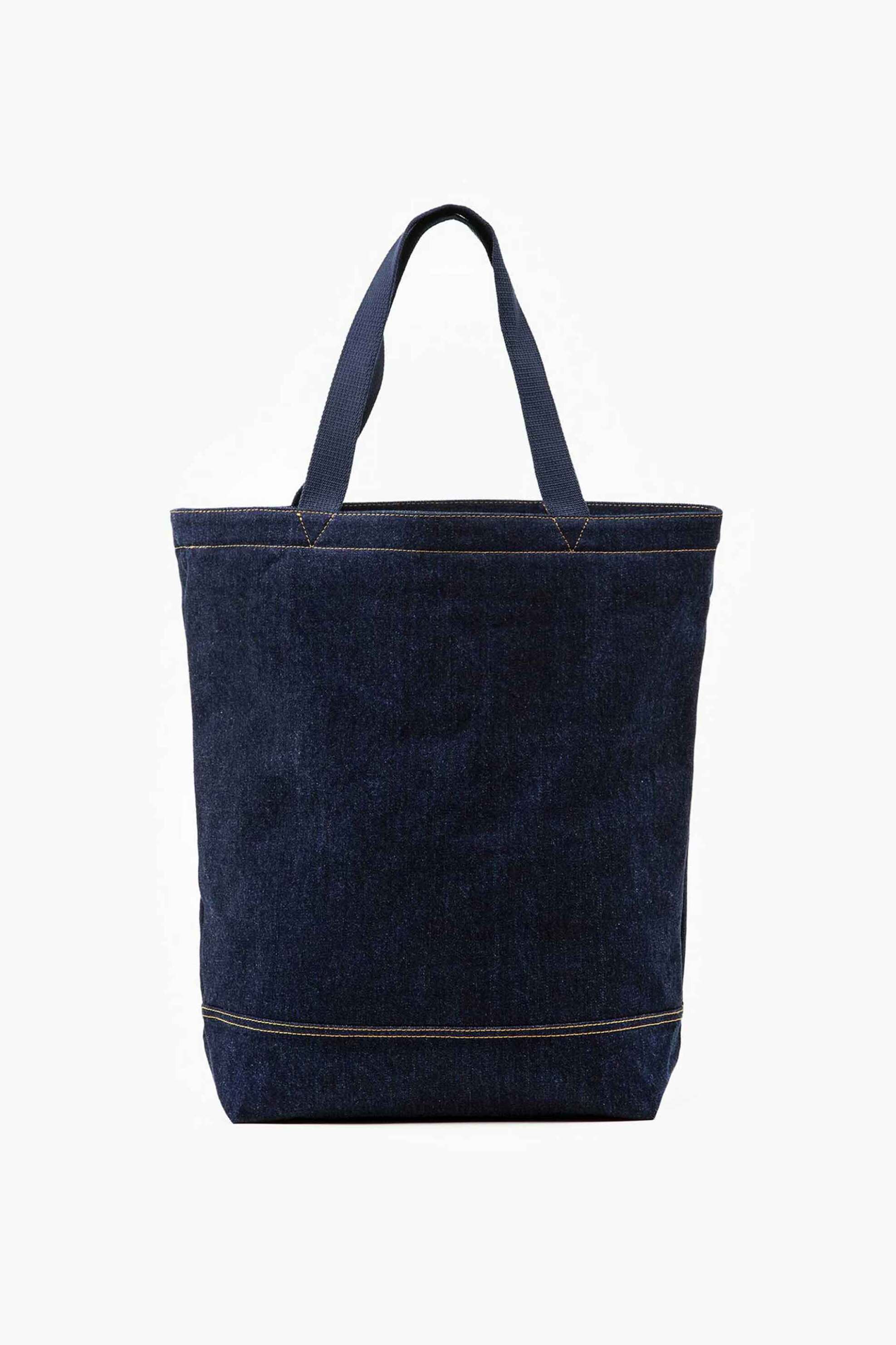 Levi's® ανδρική denim τσάντα tote με logo patch - D54400002 Denim Blue Σκούρο φωτογραφία