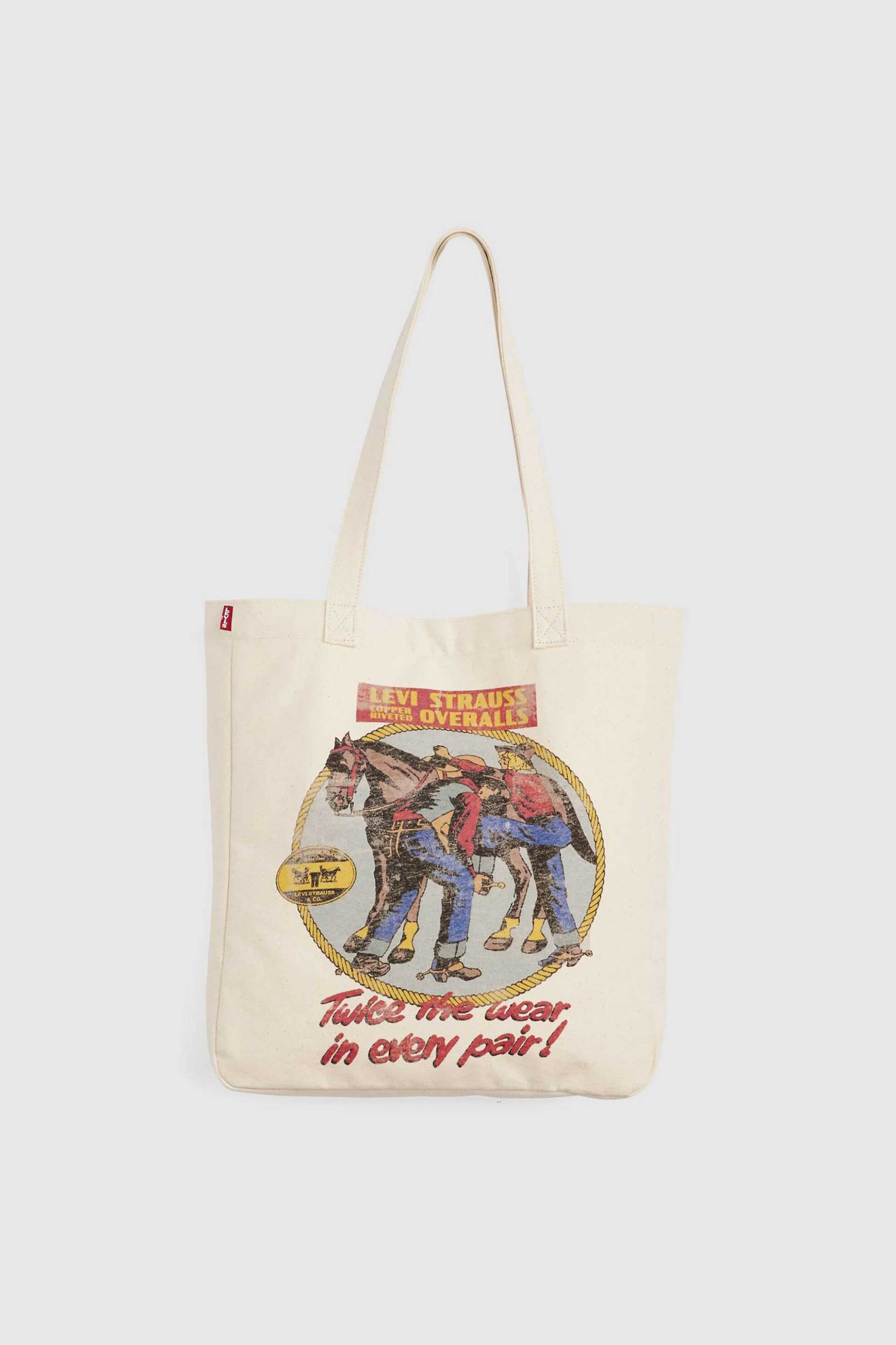 Levi's® γυναικεία τσάντα tote "Everyday Graphic" - 005FA0005 Εκρού