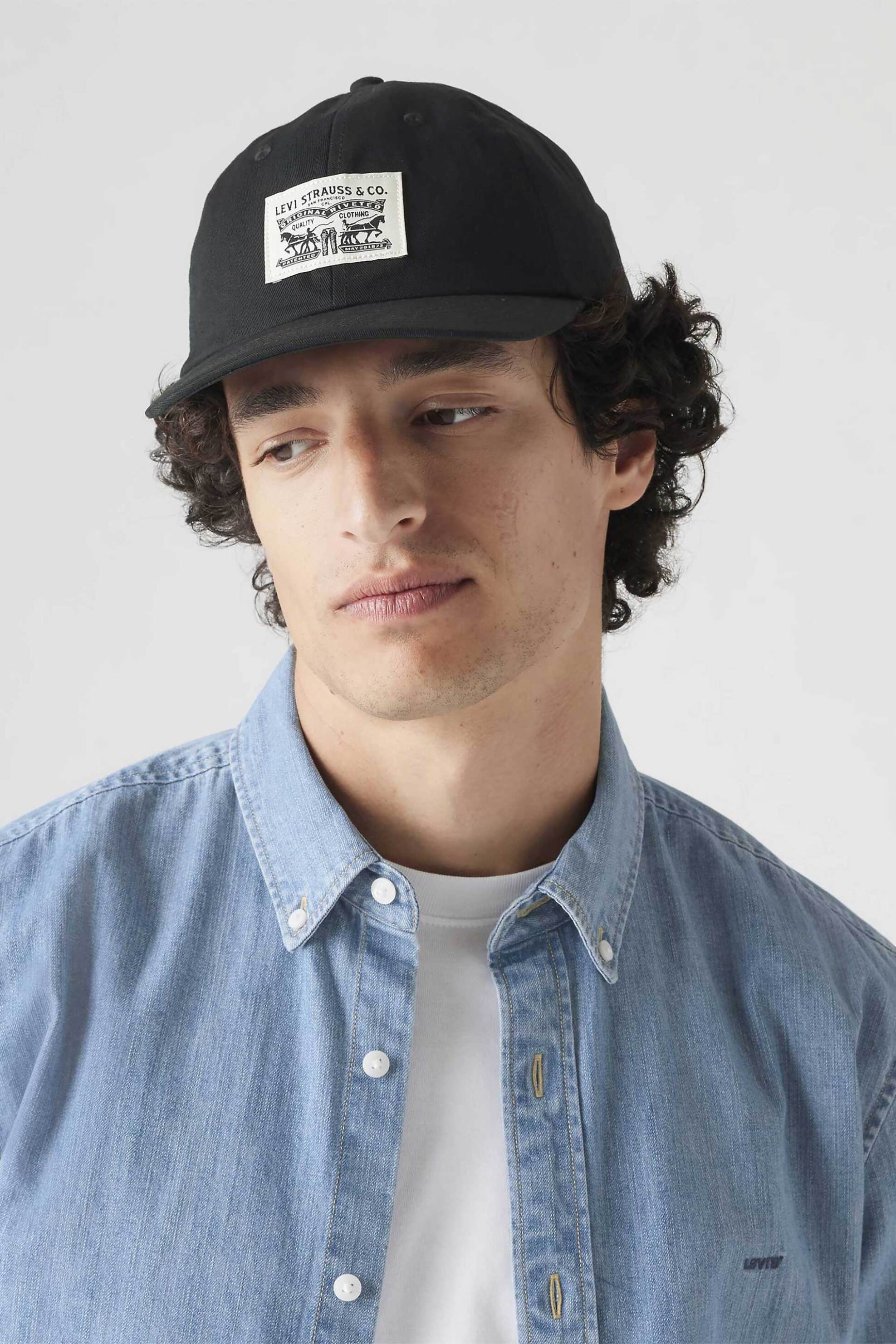 Levi&Apos S Ανδρικό Καπέλο Jockey Relaxed Dad Heritage - 000A90000 Μαύρο