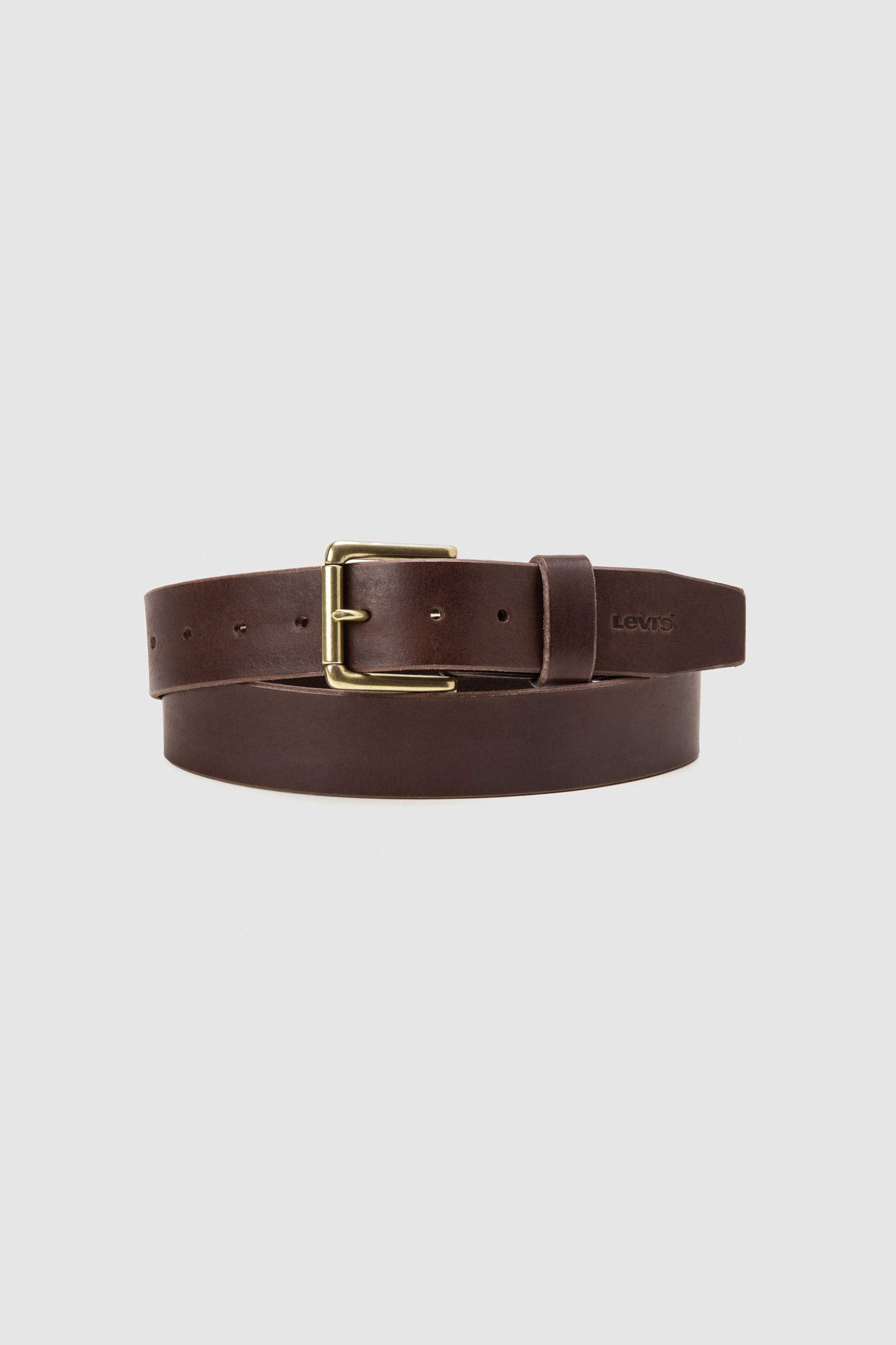 Levi's® ανδρική δερμάτινη ζώνη "Heritage" - D77250002 Καφέ