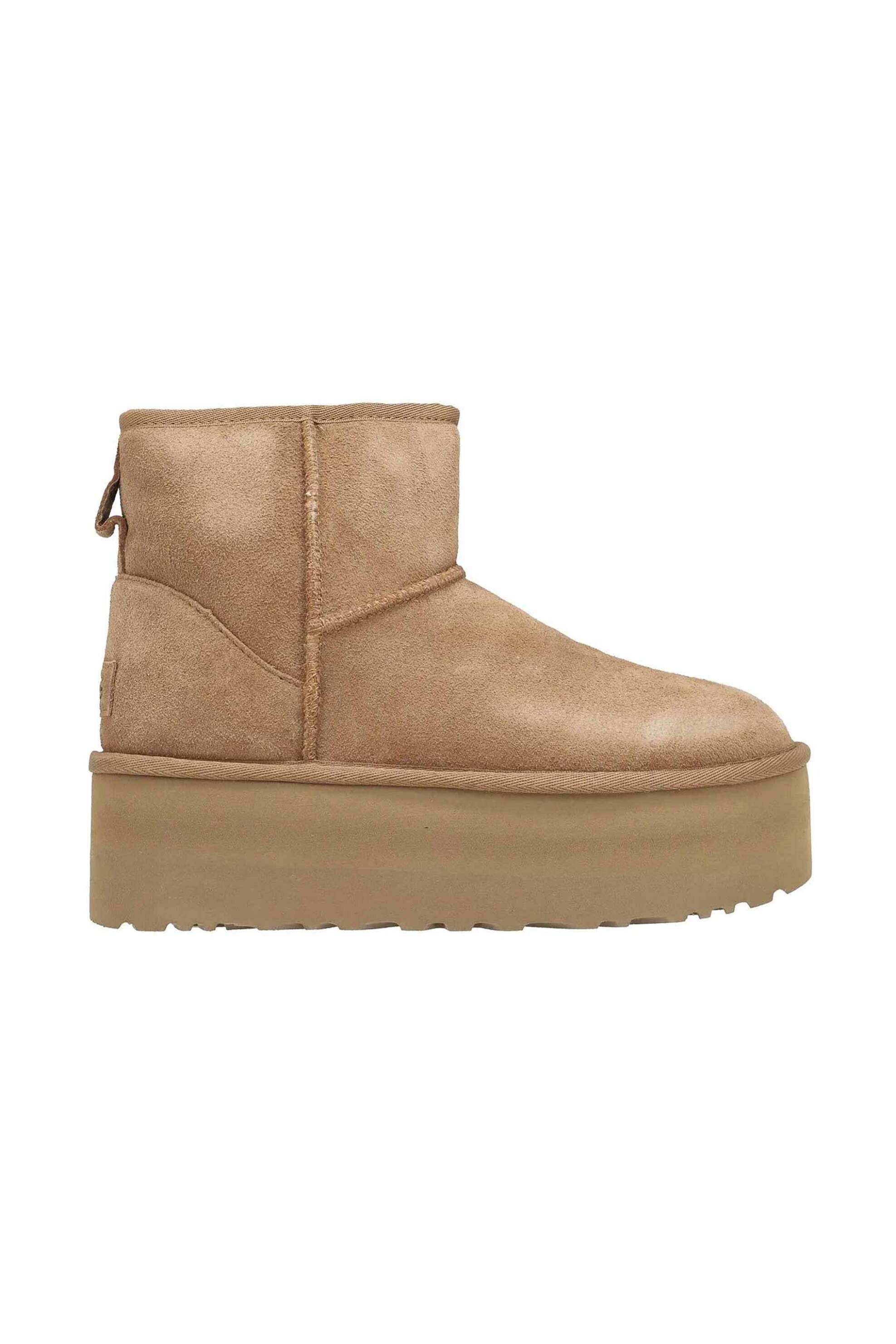 Ugg γυναικεία suede μποτάκια με ενισχυμένη σόλα 