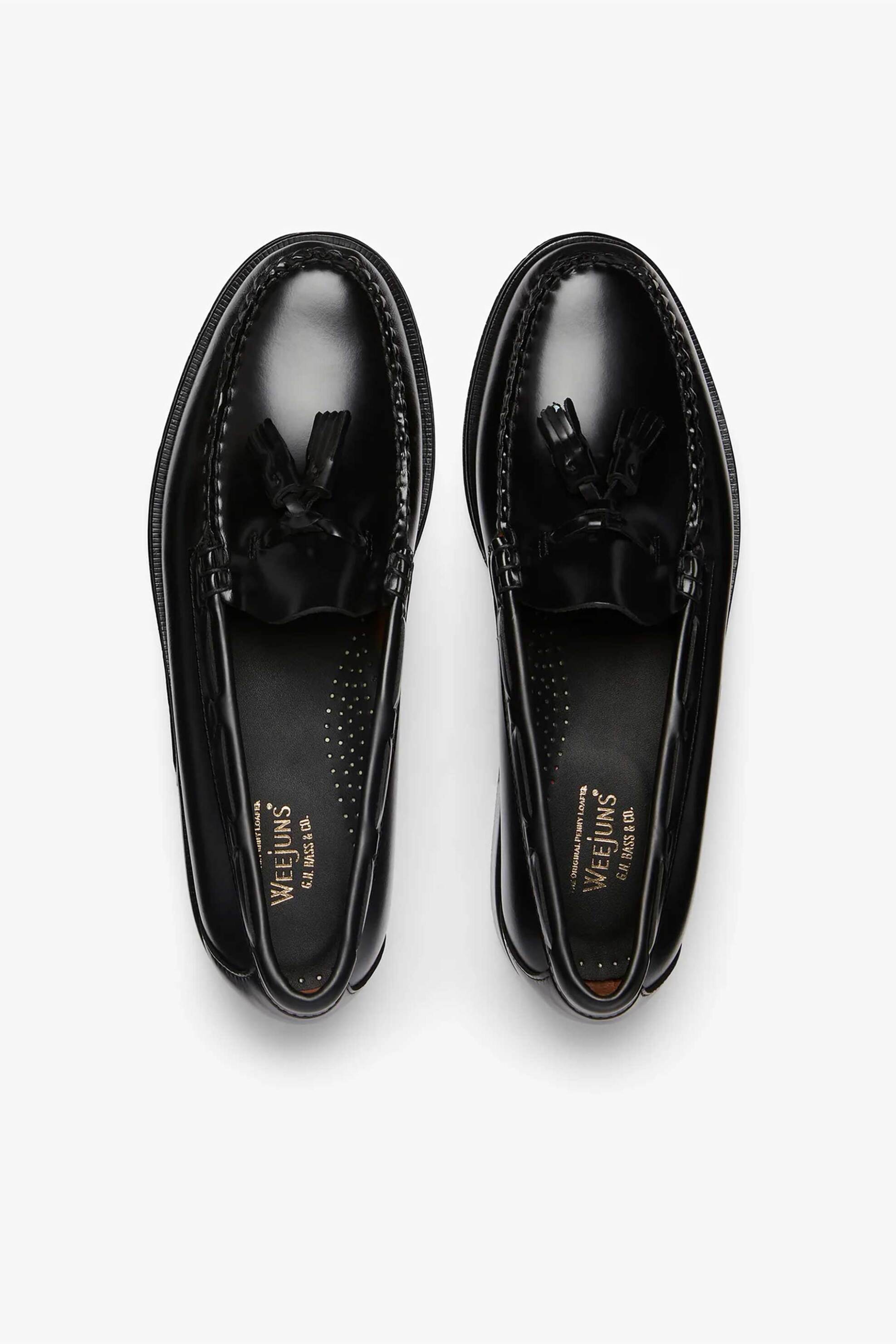 G.H.Bass ανδρικά tassel loafers δερμάτινα "Weejuns Larkin" - BA11015H Μαύρο φωτογραφία