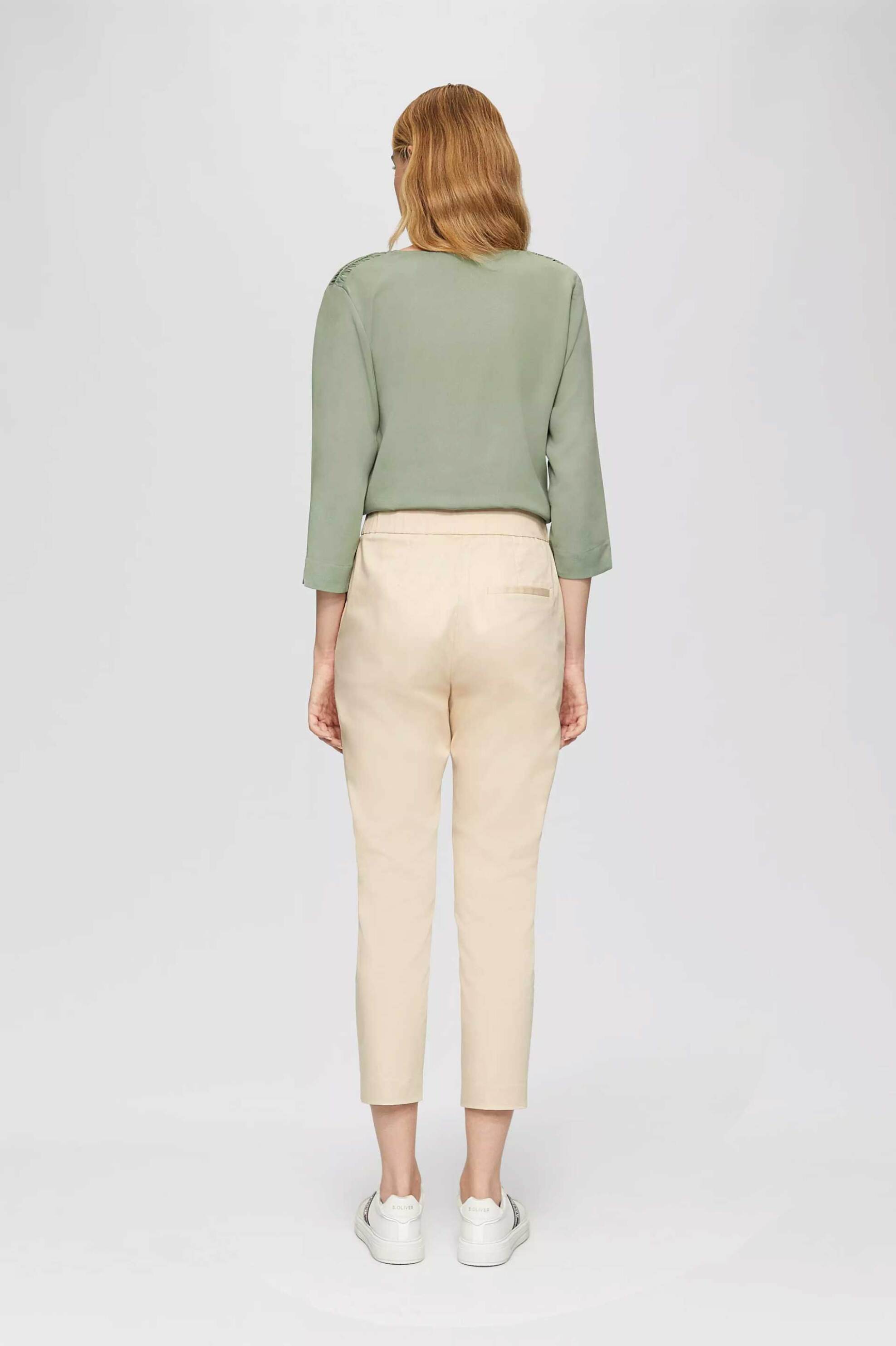 s.Oliver γυναικεία μπλούζα με λεπτομέρεια στους ώμους - SO2151247 Βεραμάν φωτογραφία