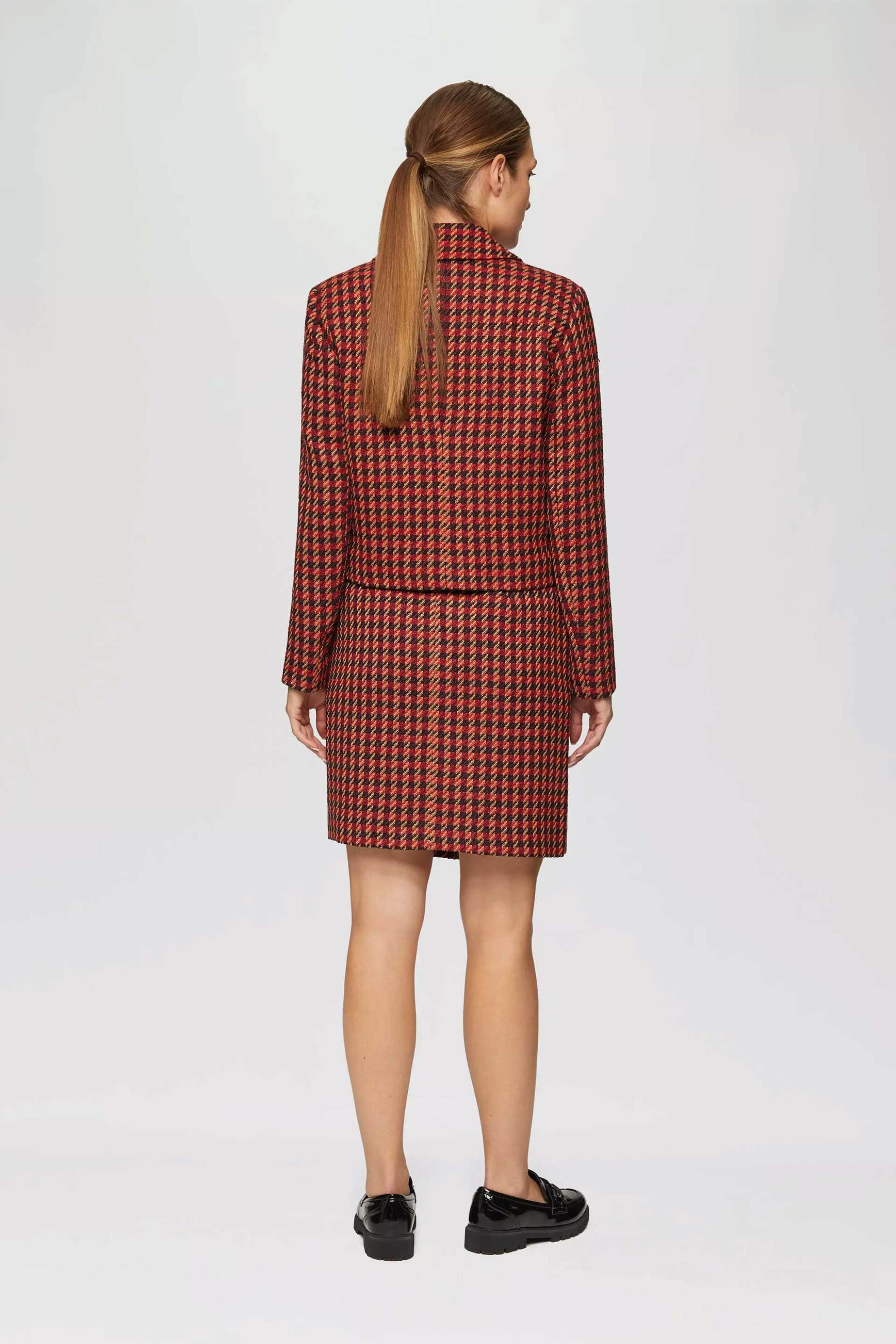 s.Oliver γυναικείο σακάκι με houndstooth σχέδιο - SO2153469 Κόκκινο φωτογραφία