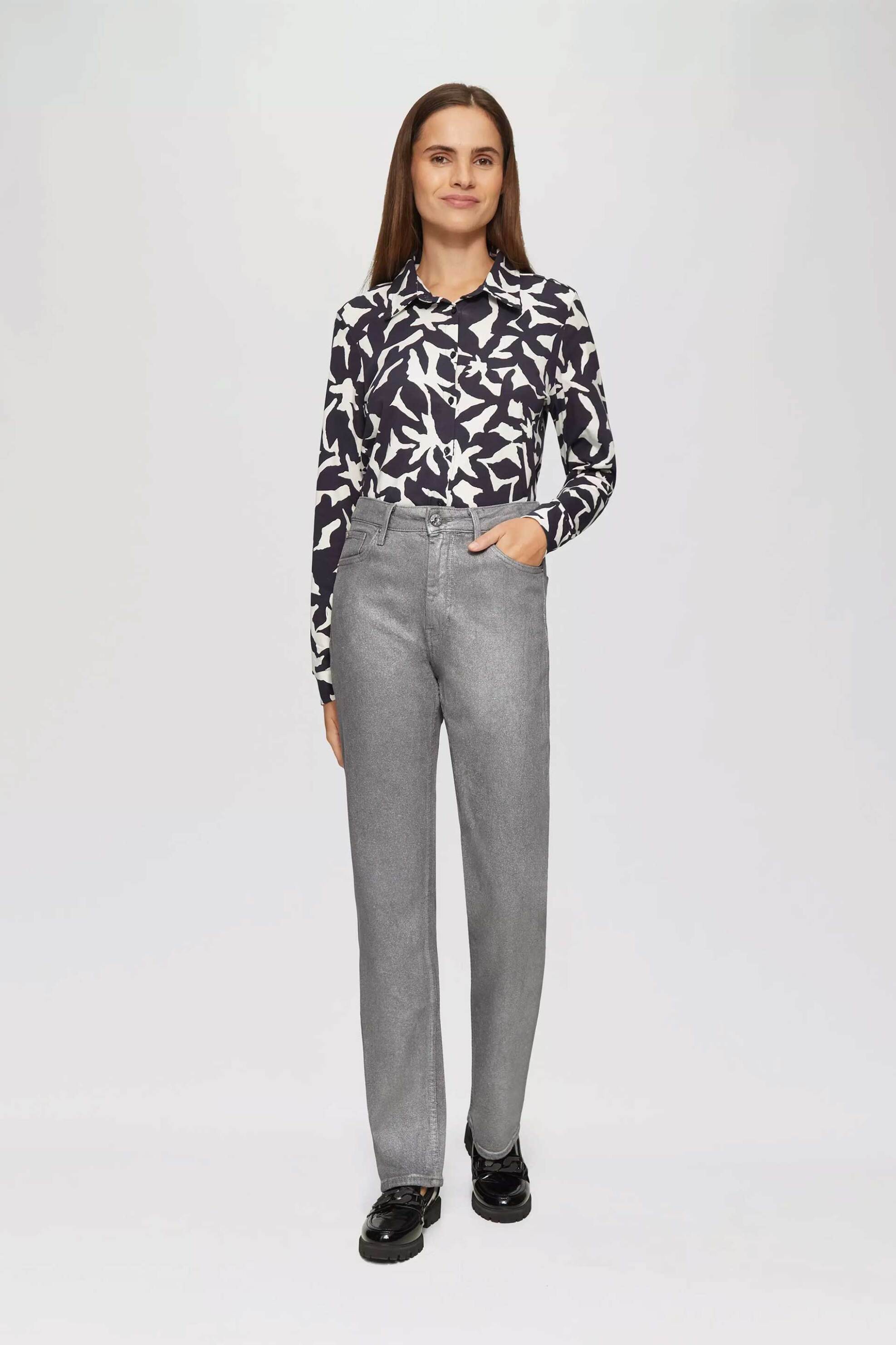 s. OLIVER s.Oliver γυναικείο τζιν παντελόνι με glitter - SO2153967 Γκρι