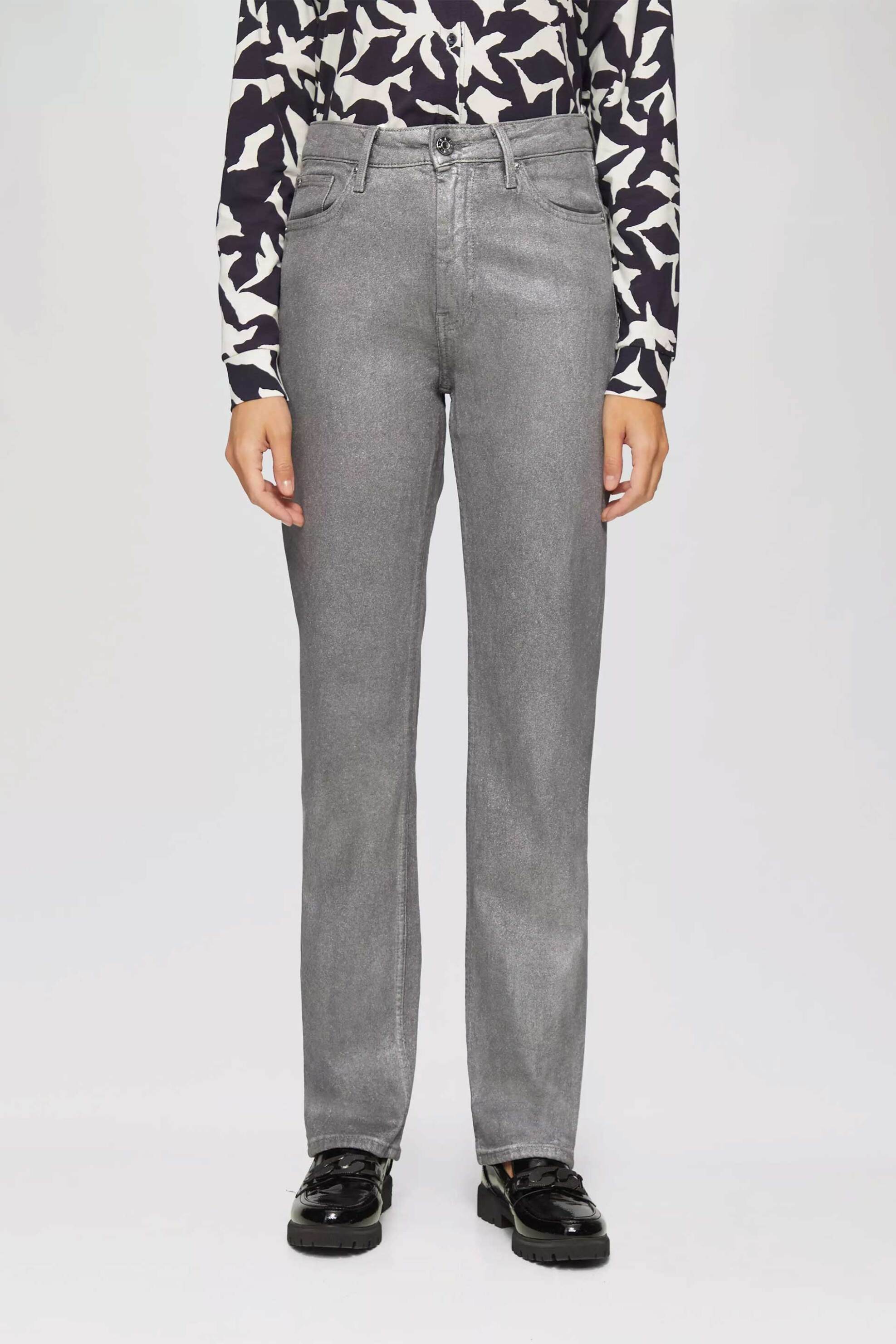 s.Oliver γυναικείο τζιν παντελόνι με glitter - SO2153967 Γκρι φωτογραφία