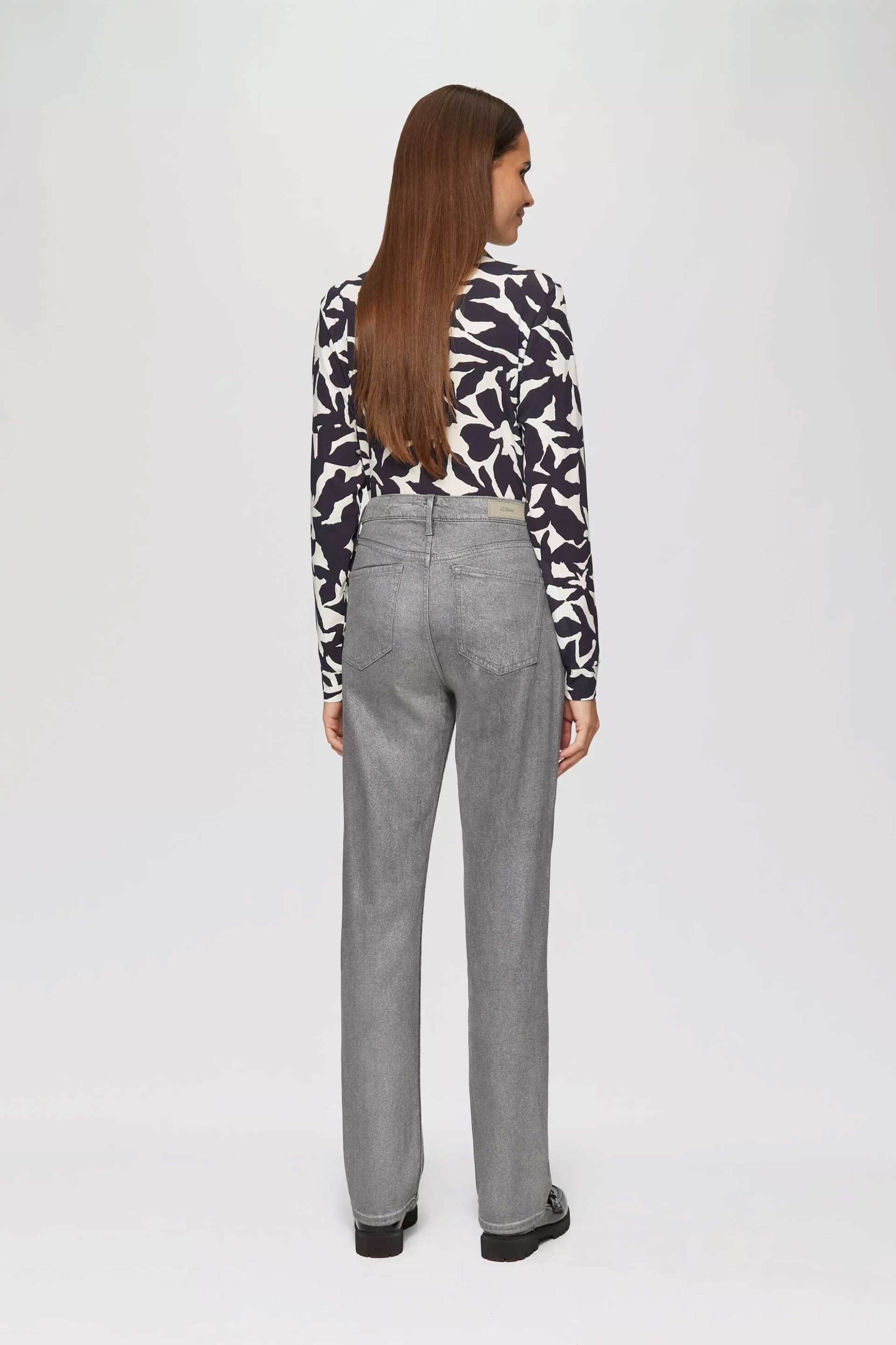 s.Oliver γυναικείο τζιν παντελόνι με glitter - SO2153967 Γκρι φωτογραφία