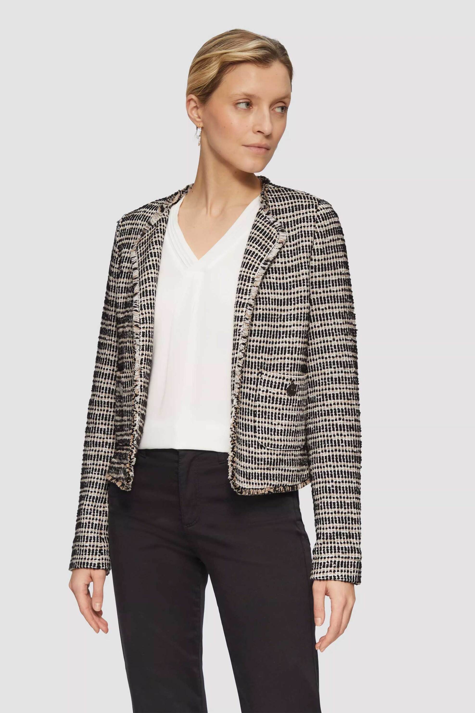 s.Oliver γυναικείο σακάκι bouclé - SO2154856 Μαύρο