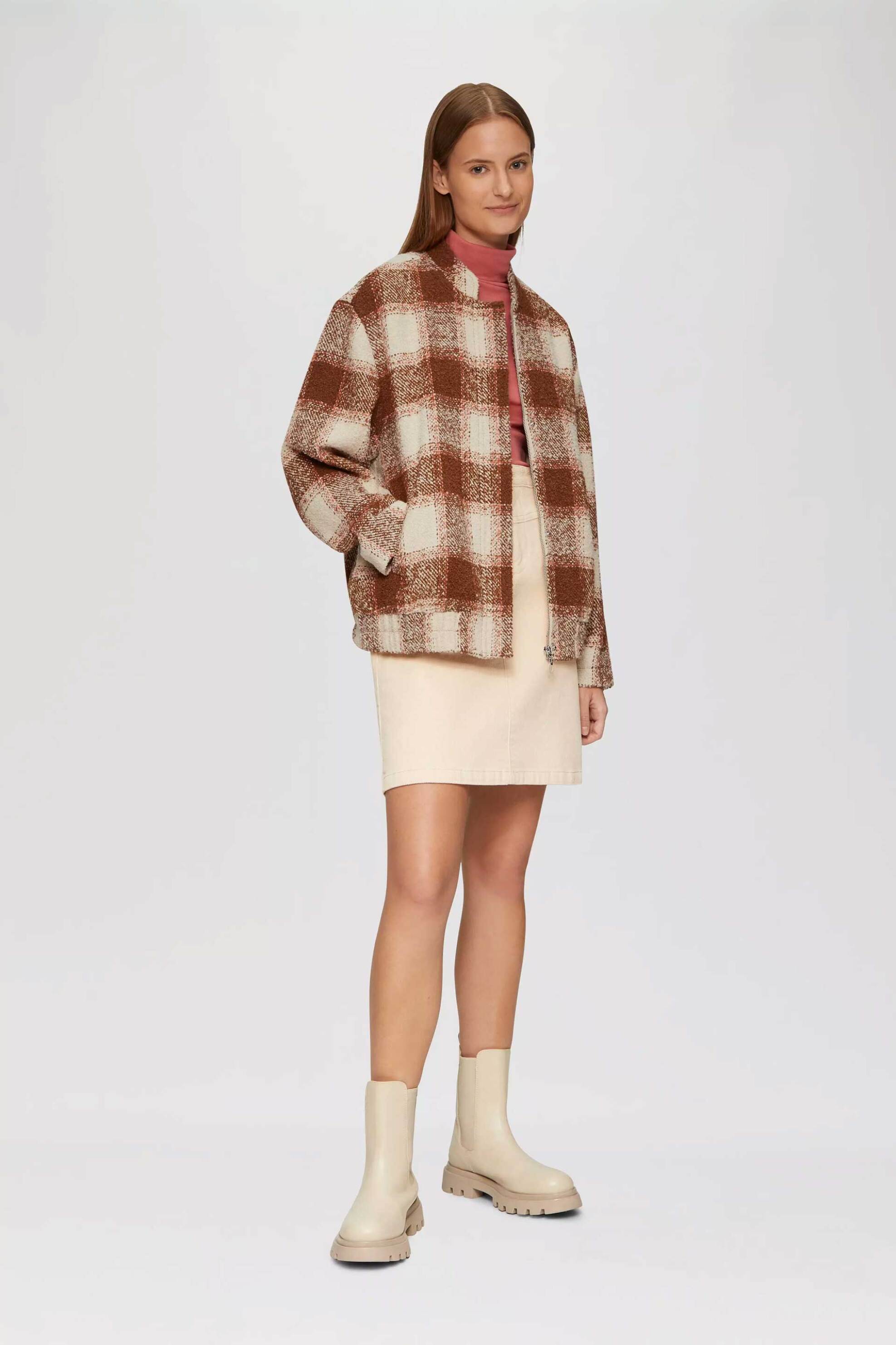 s.Oliver γυναικείο bomber jacket bouclé - SO2155407 Κεραμιδί φωτογραφία