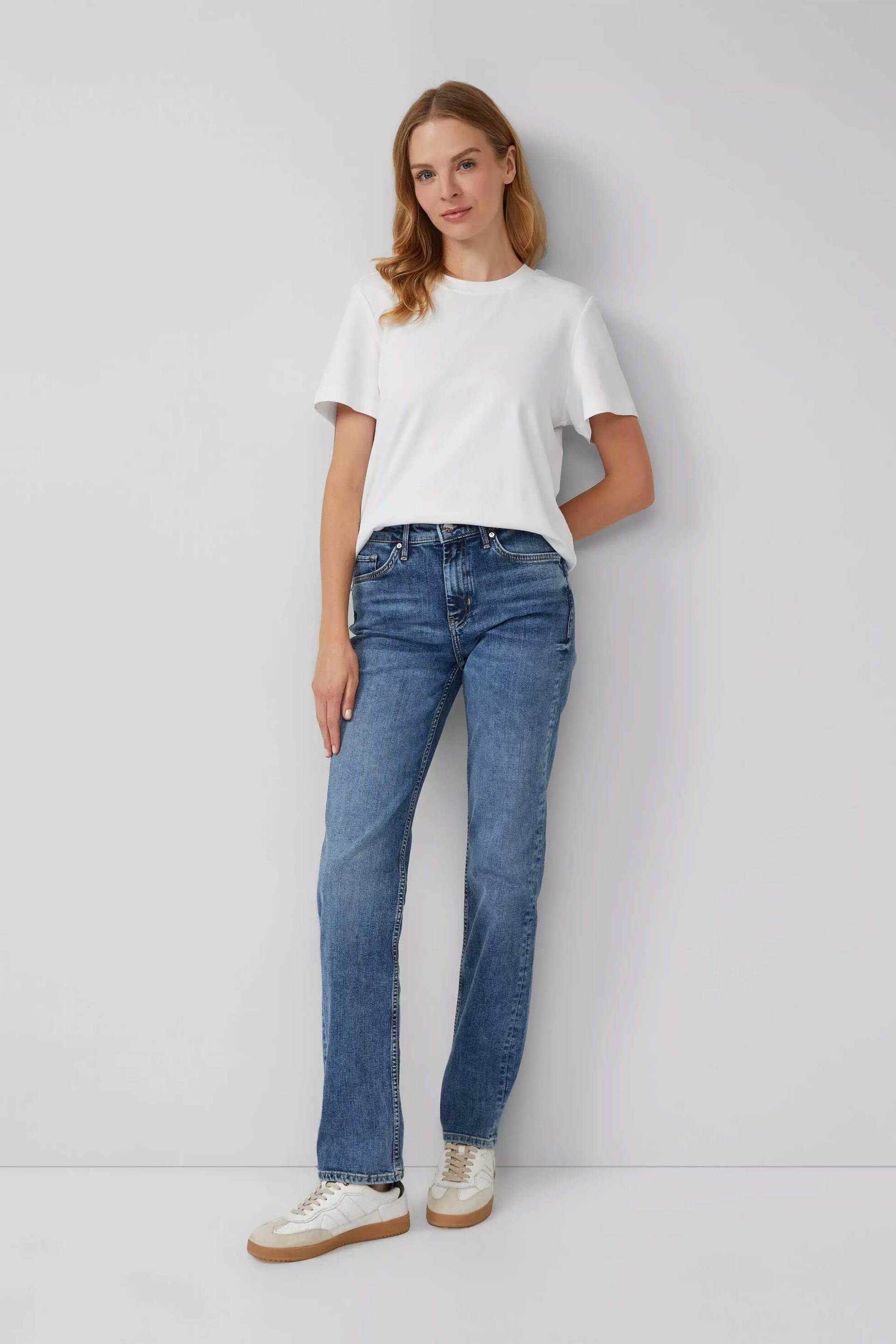 s.Oliver γυναικείο τζιν παντελόνι Straight Leg "Karolin" - SO2151261 Denim Blue