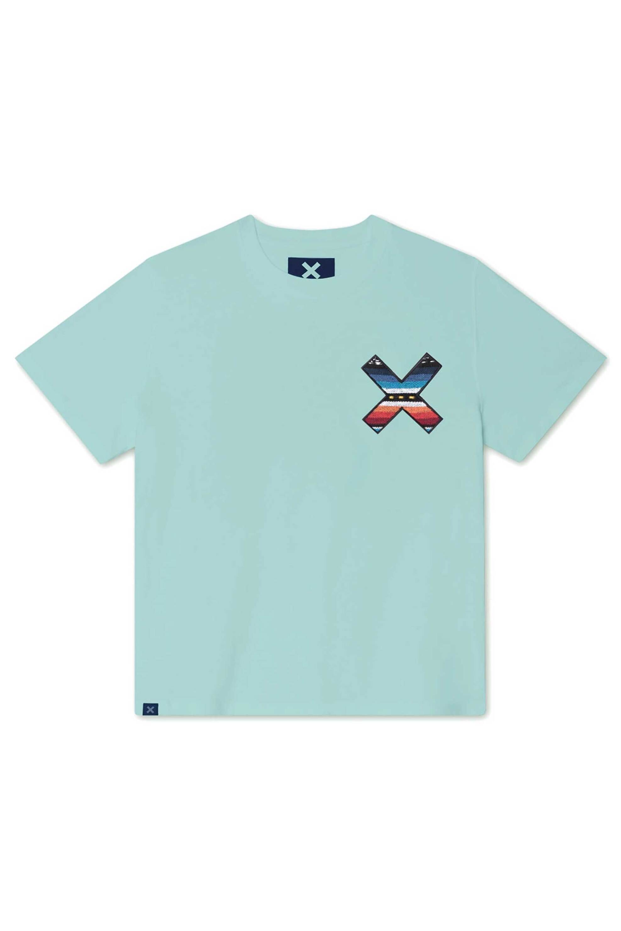 Blue Banana unisex T-shirt με κεντημένο Χ "Classic" - 33AQ00/FW25 Γαλάζιο