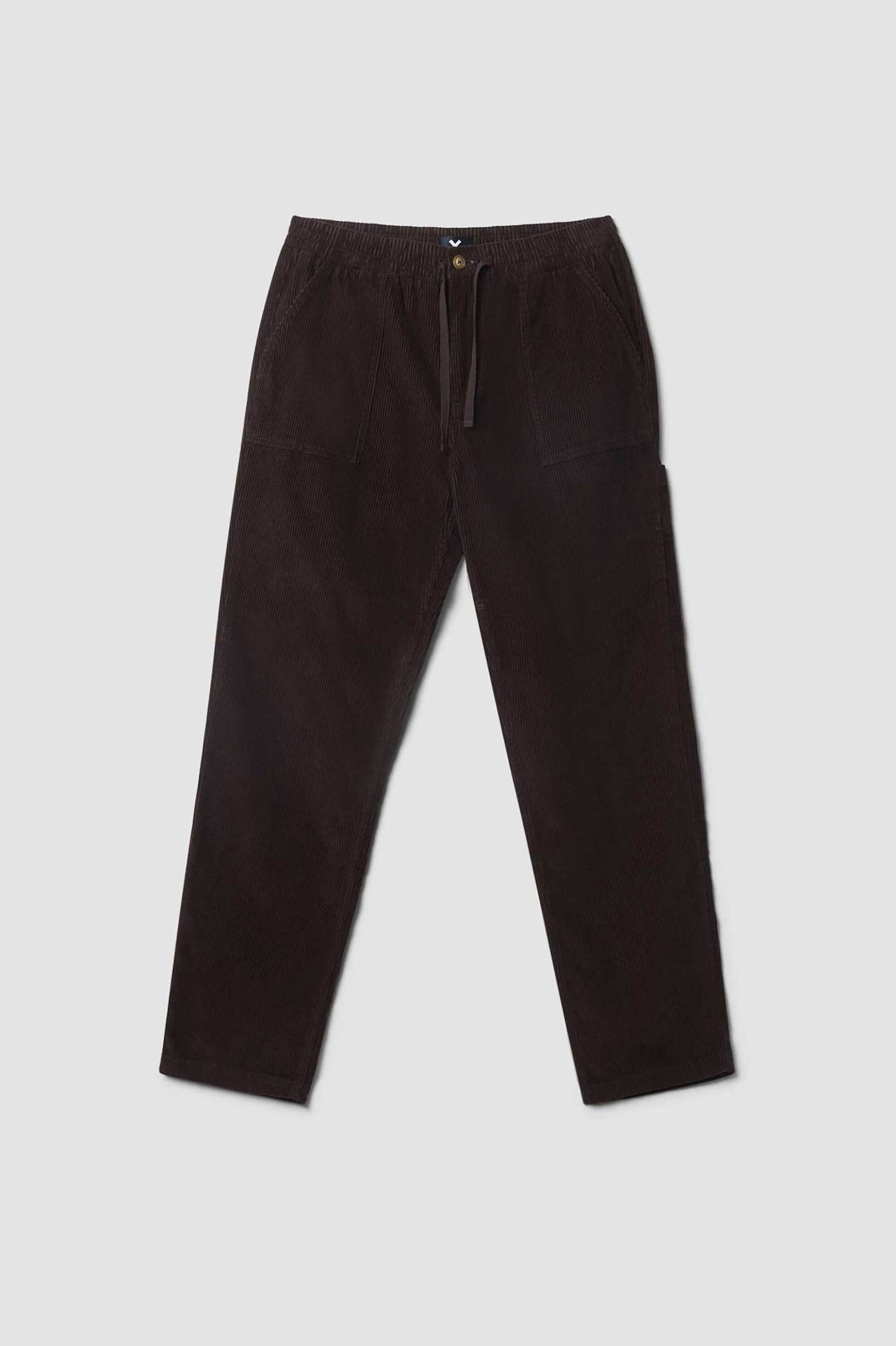 Blue Banana ανδρικό παντελόνι μονόχρωμο Straight Fit - AW25MG037CHEMR06/FW25 Καφέ