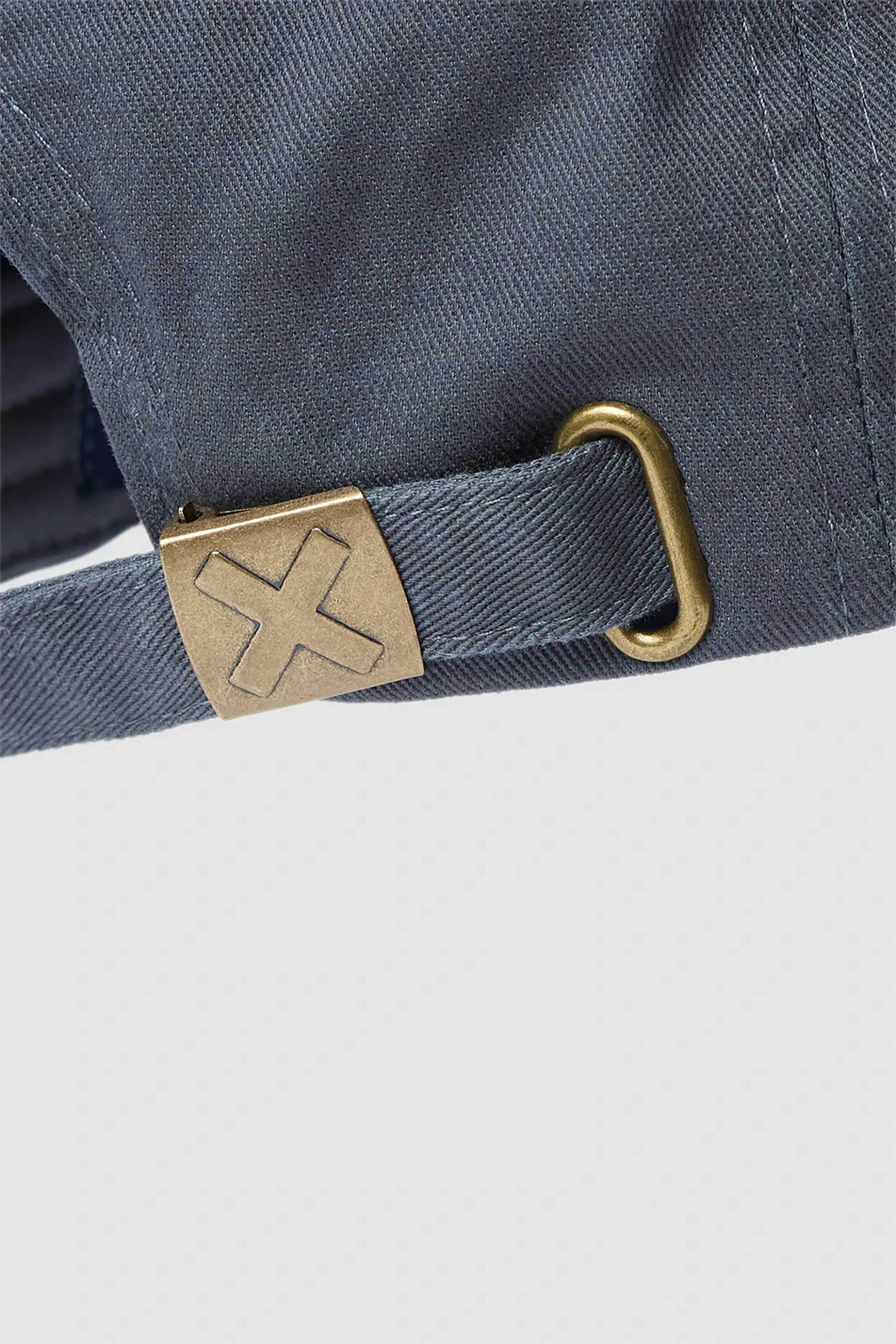 Blue Banana unisex καπέλο jockey με κεντημένο Χ "Classic" - AW25UA008CLAGY01/FW25 Ανθρακί φωτογραφία