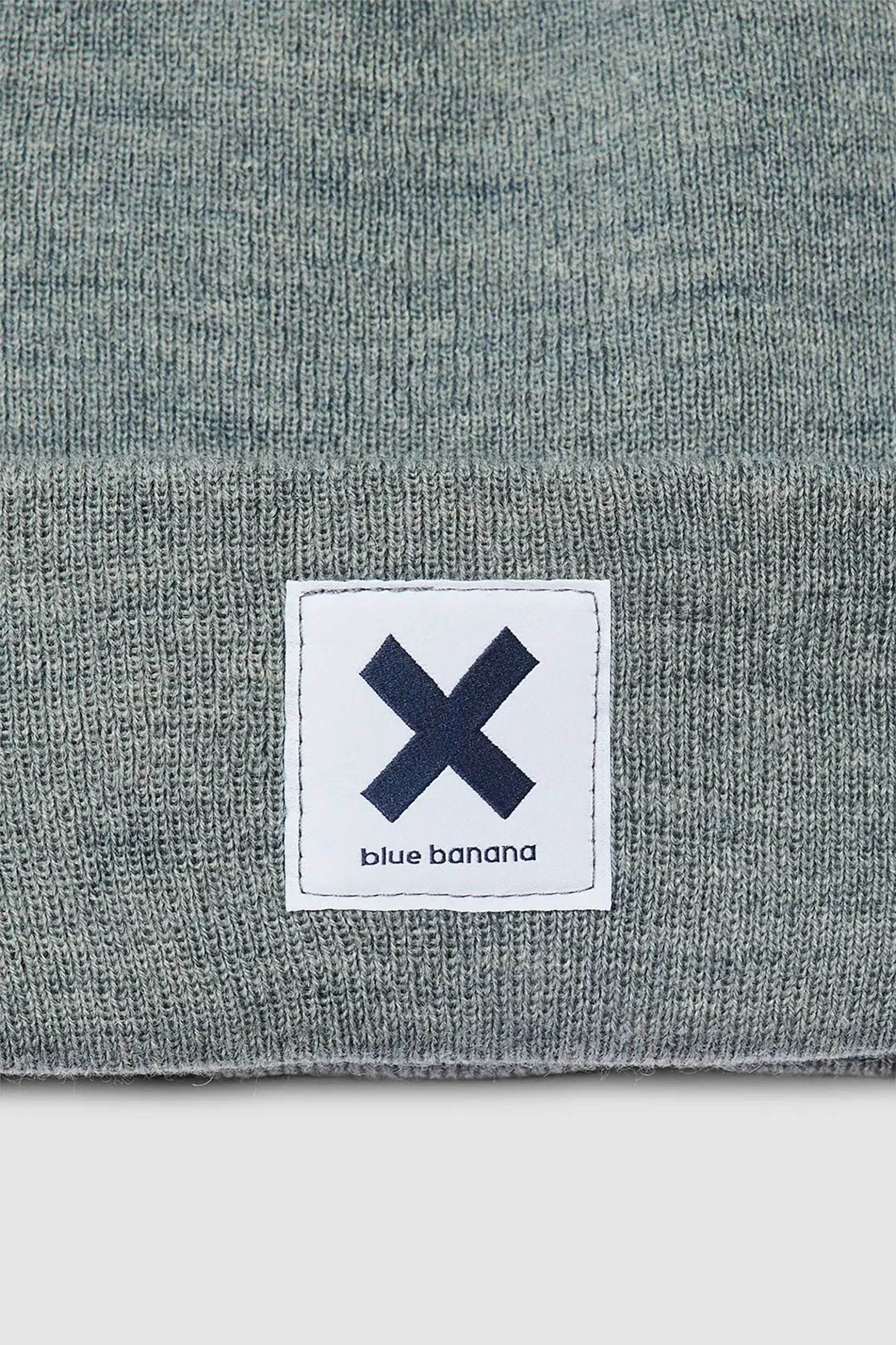 Blue Banana unisex σκούφος με κεντημένο Χ "Iconic" - AW25UA012ICOGY05/FW25 Γκρι Ανοιχτό φωτογραφία