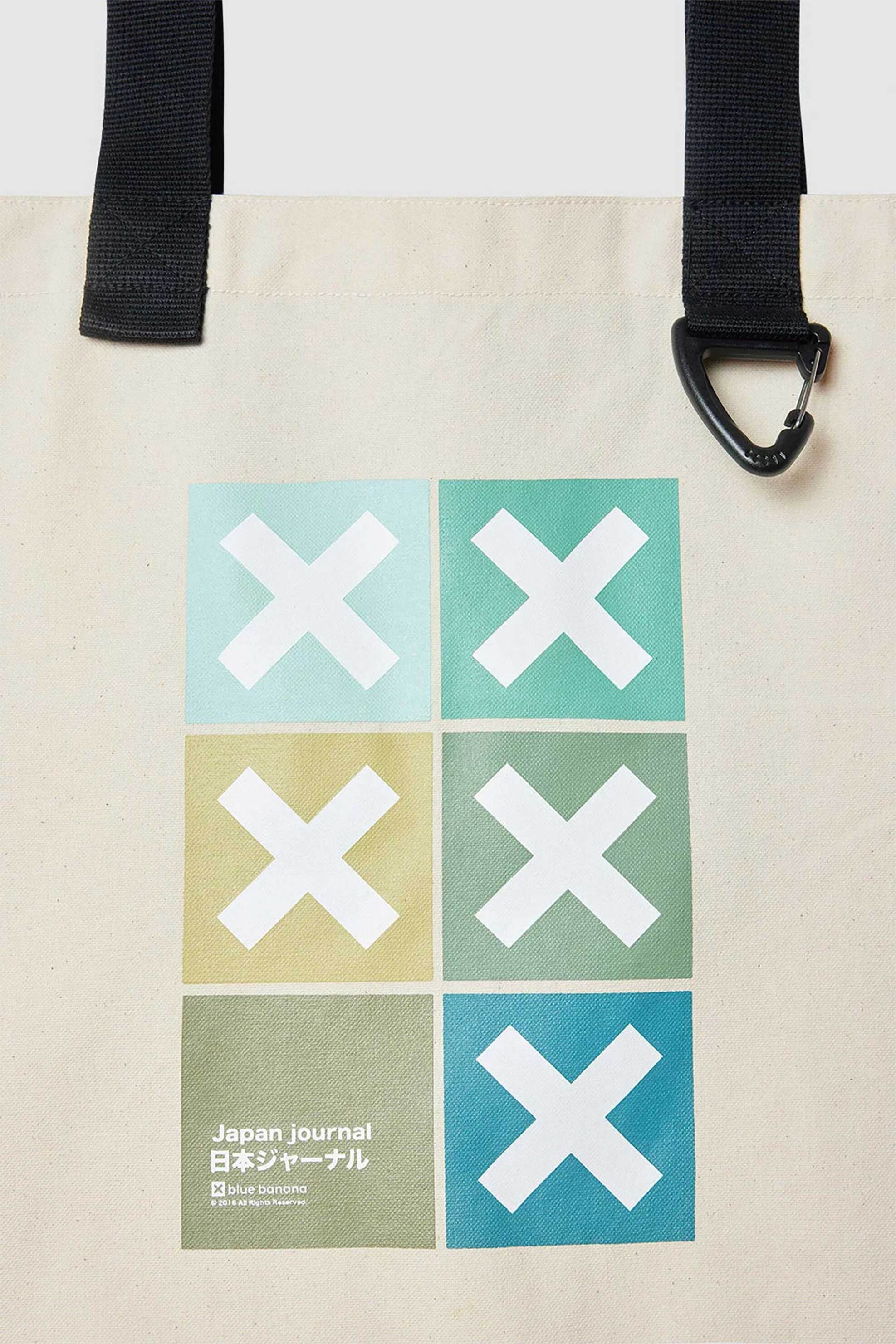 Blue Banana unisex τσάντα tote "Square" - AW25UA019SQUWH02/FW25 Κρέμ φωτογραφία