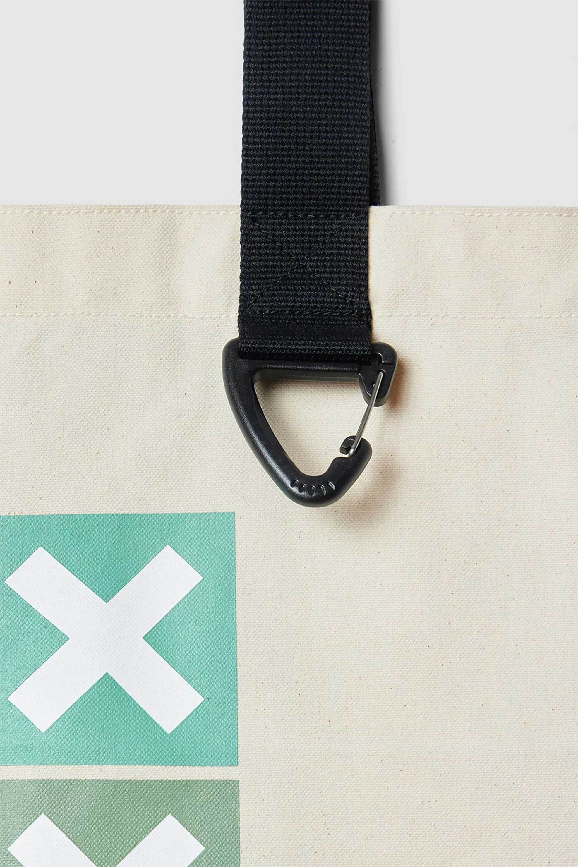 Blue Banana unisex τσάντα tote "Square" - AW25UA019SQUWH02/FW25 Κρέμ φωτογραφία