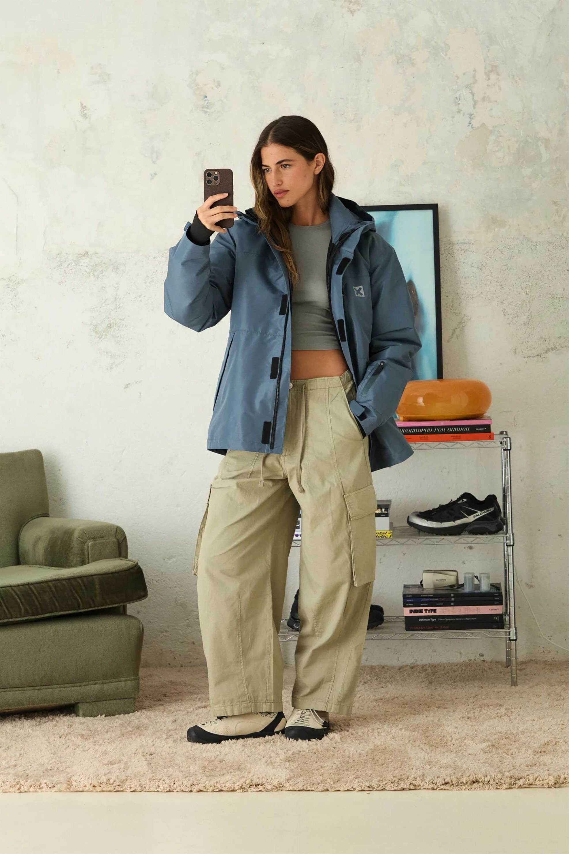 Blue Banana unisex μπουφάν 3 σε 1 με κουκούλα "Jambo" - AW25UG001JAMGR11/FW25 Πετρόλ φωτογραφία