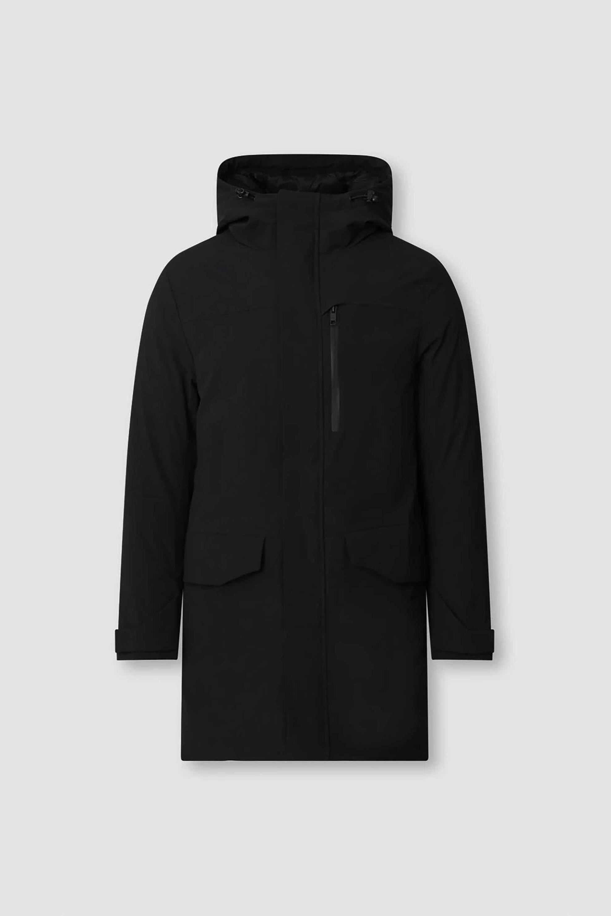 BLUE BANANA Blue Banana unisex παλτό με κουκούλα Regular Fit "Abyss" - AW25UG003ABYBK00/FW25 Μαύρο