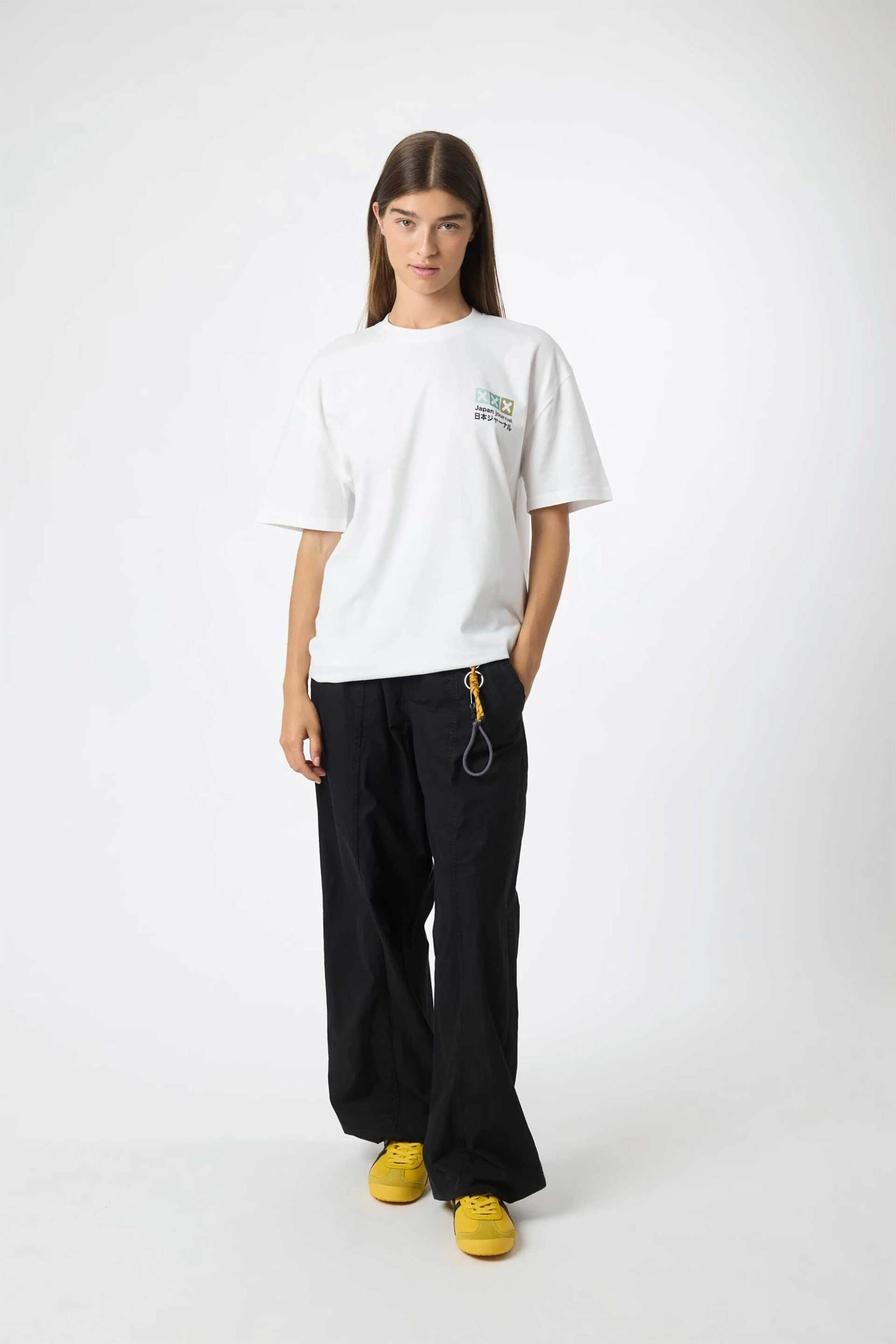 Blue Banana unisex T-shirt με κεντημένo Χ "Square" - AW25UG011SQUWH00/FW25 Λευκό φωτογραφία