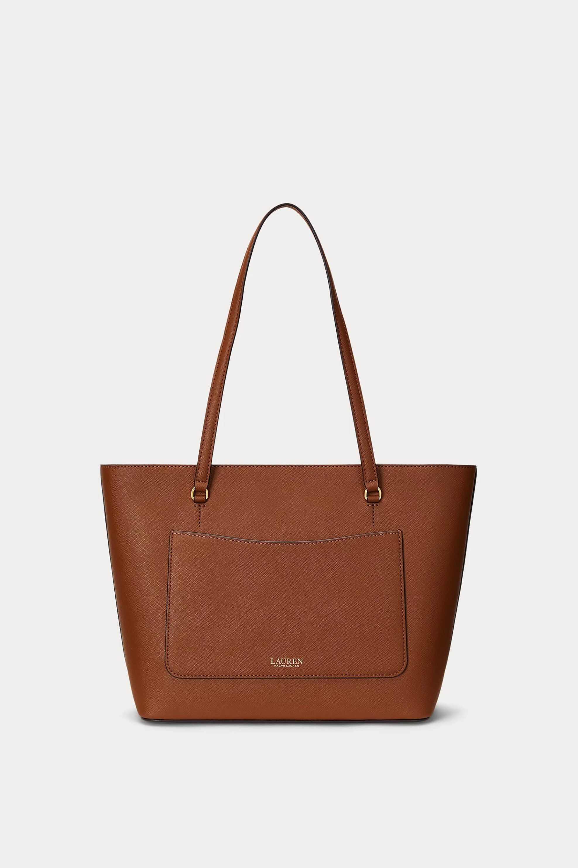 LAUREN RALPH LAUREN Lauren Ralph Lauren γυναικεία δερμάτινη τσάντα tote "Karly Medium" - 25264840-ONE Ταμπά - 3