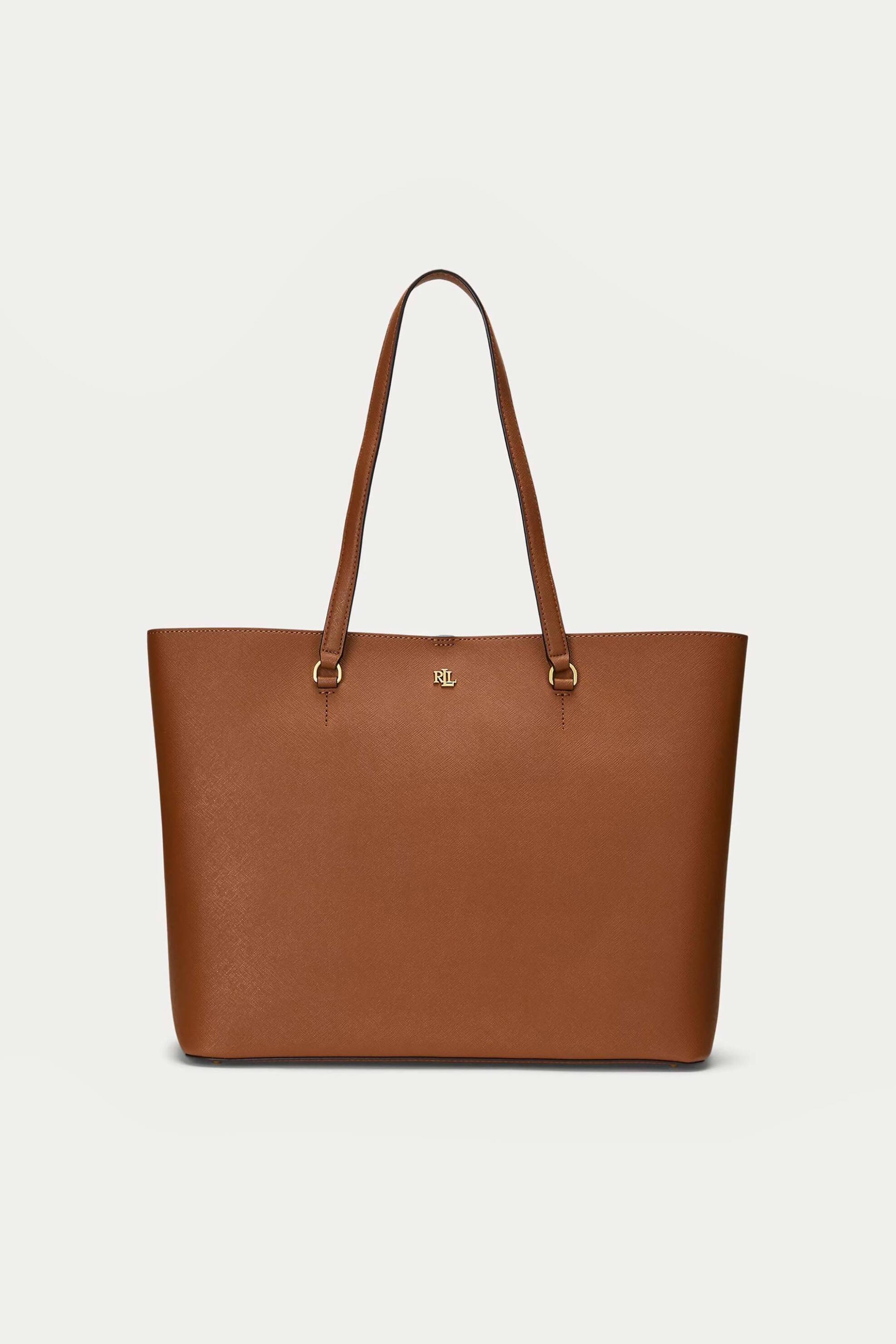 Lauren Ralph Lauren γυναικεία δερμάτινη τσάντα tote 