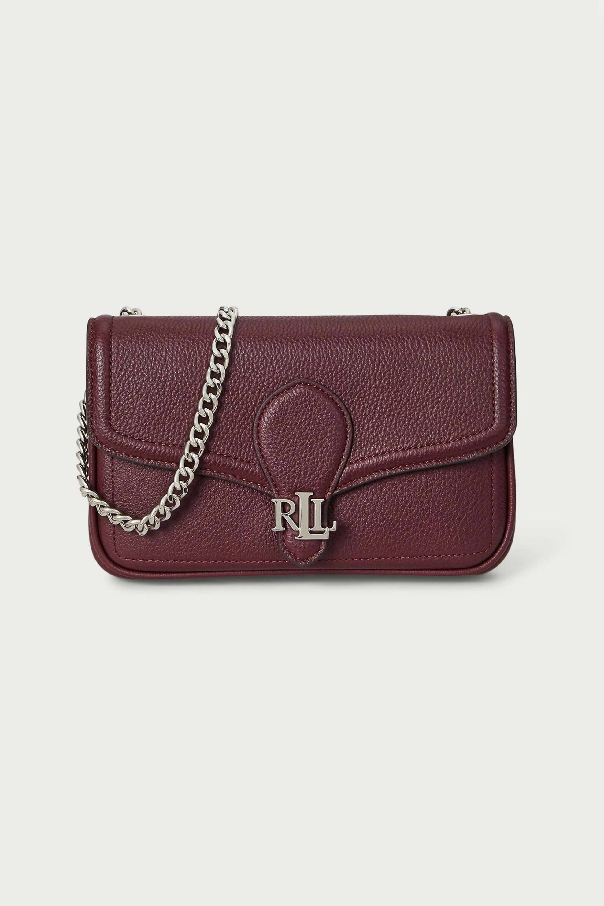 Lauren Ralph Lauren γυναικεία τσάντα ώμου "Bradley Pebbled Crossbody Wallet" - 25263932-ONE Μπορντό