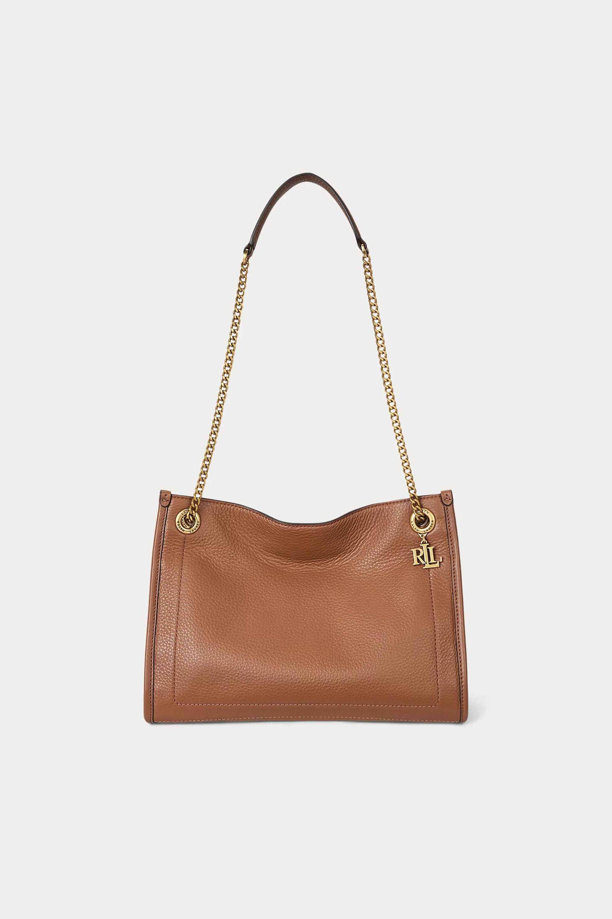 Lauren Ralph Lauren γυναικεία τσάντα ώμου tote "Bradley Pebbled Medium" - 25263933-ONE Ταμπά