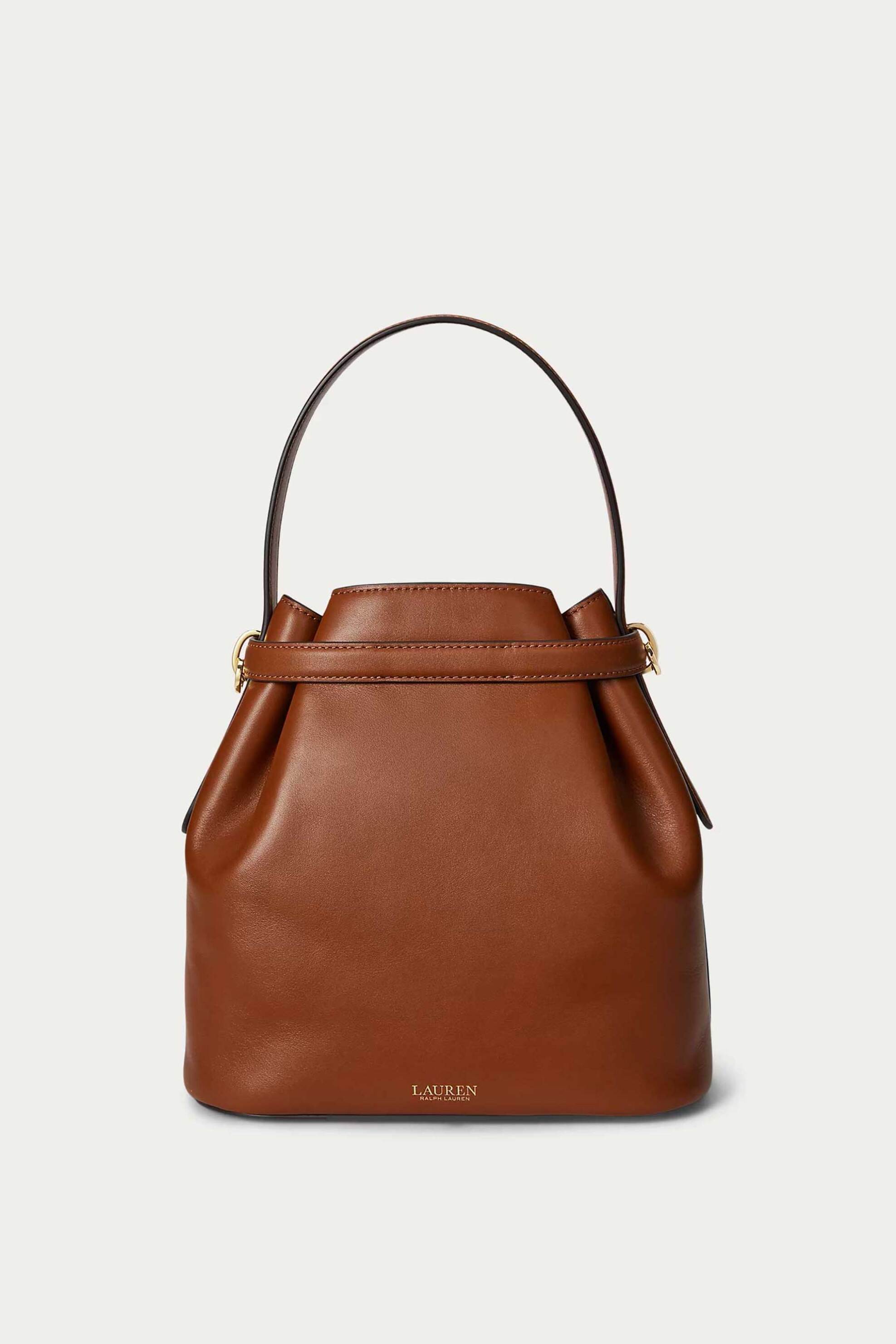 LAUREN RALPH LAUREN Lauren Ralph Lauren γυναικεία δερμάτινη τσάντα bucket "Blaike Medium" - 26160120-ONE Ταμπά - 4