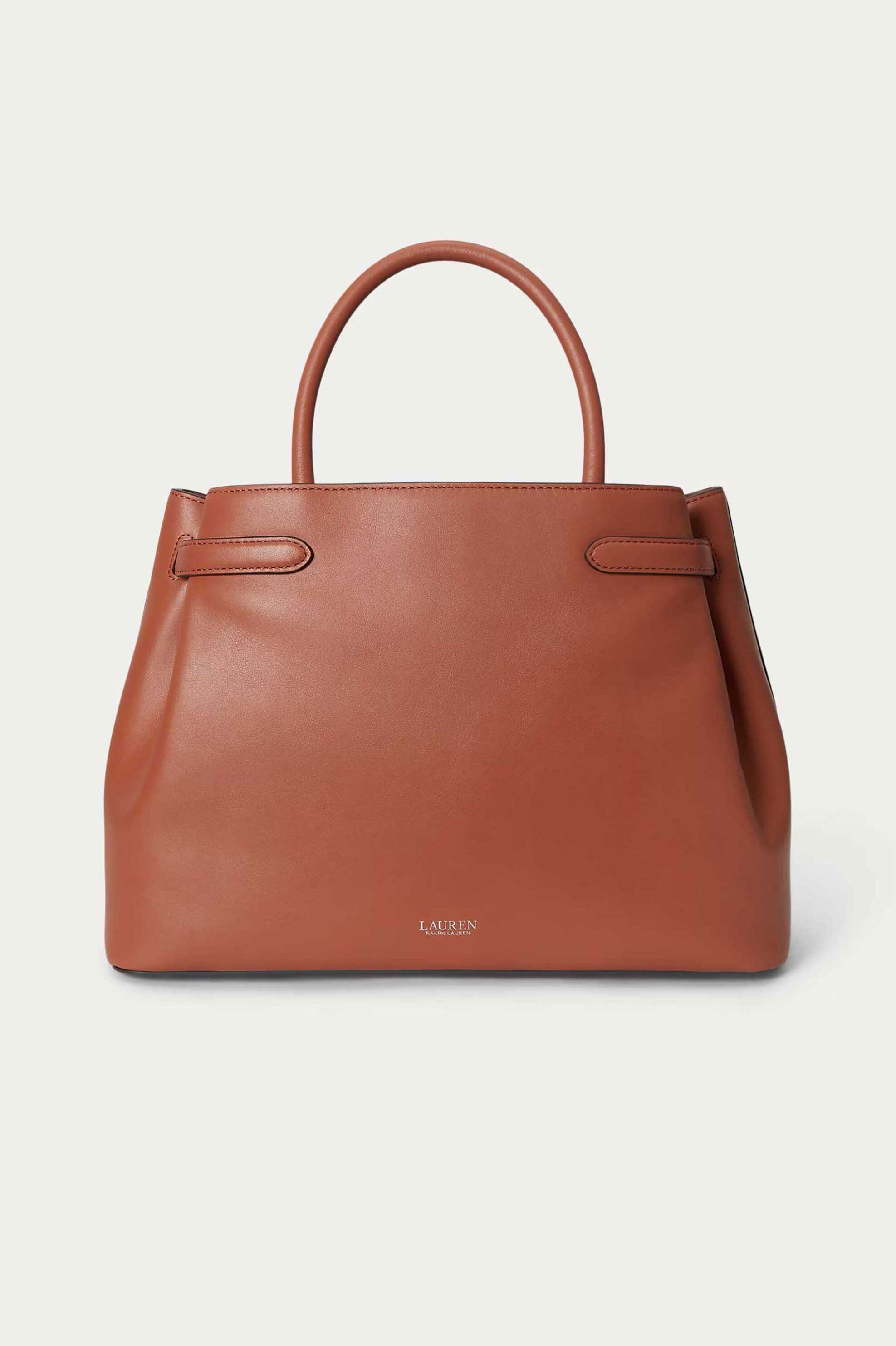 LAUREN RALPH LAUREN Lauren Ralph Lauren γυναικεία δερμάτινη τσάντα χειρός "Blaike Large" - 26168858-ONE Κεραμιδί - 4