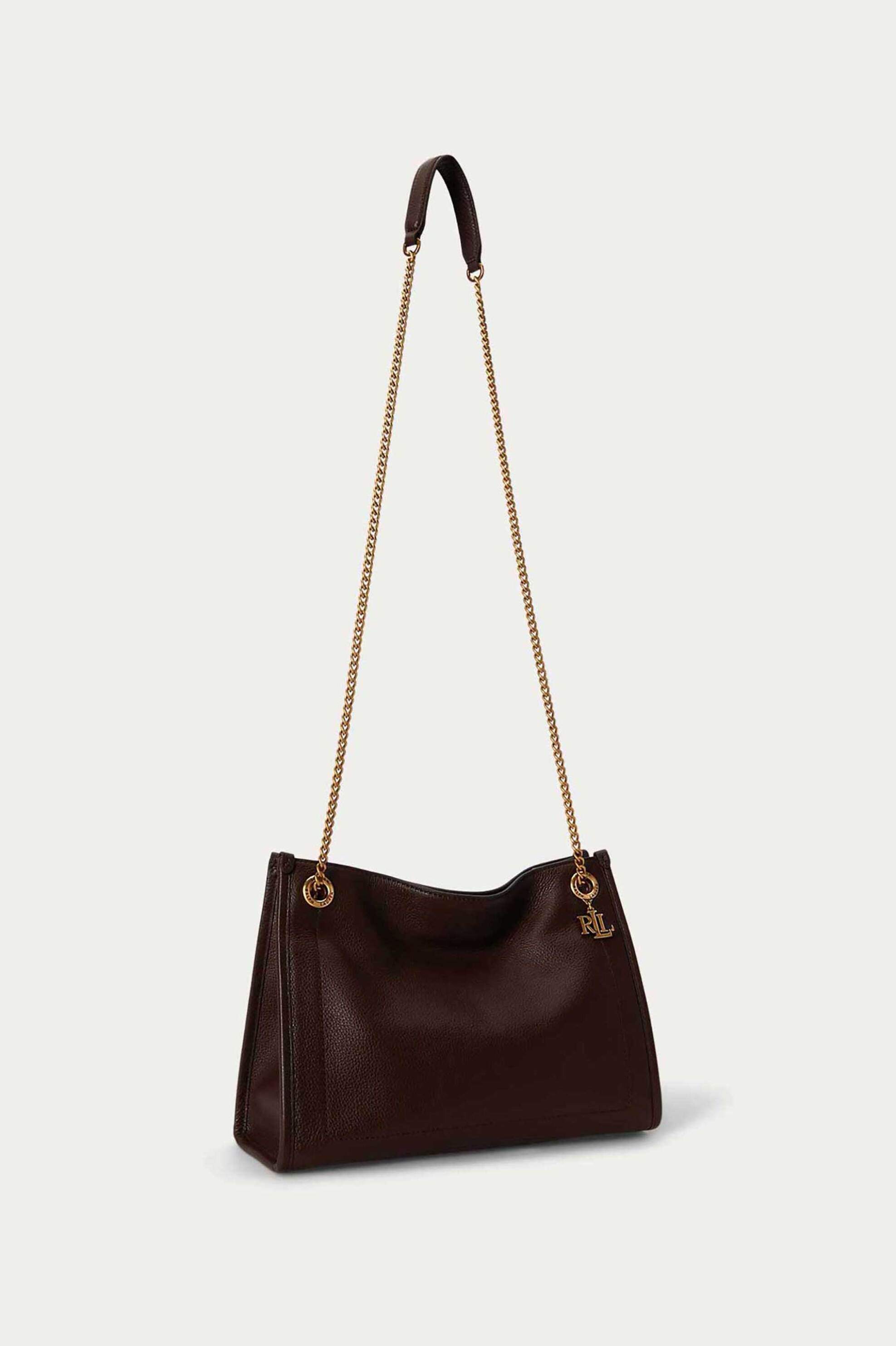Lauren Ralph Lauren γυναικεία δερμάτινη τσάντα tote 