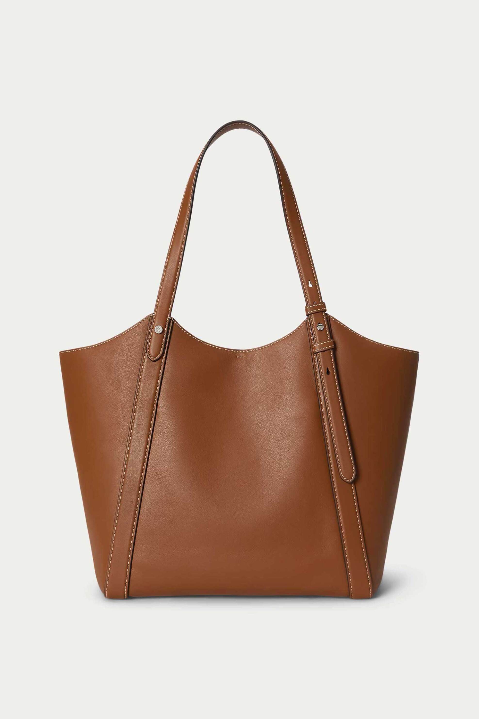 LAUREN RALPH LAUREN Lauren Ralph Lauren γυναικεία δερμάτινη τσάντα tote με λογότυπο "Tasha Large" - 26264768-ONE Ταμπά - 4