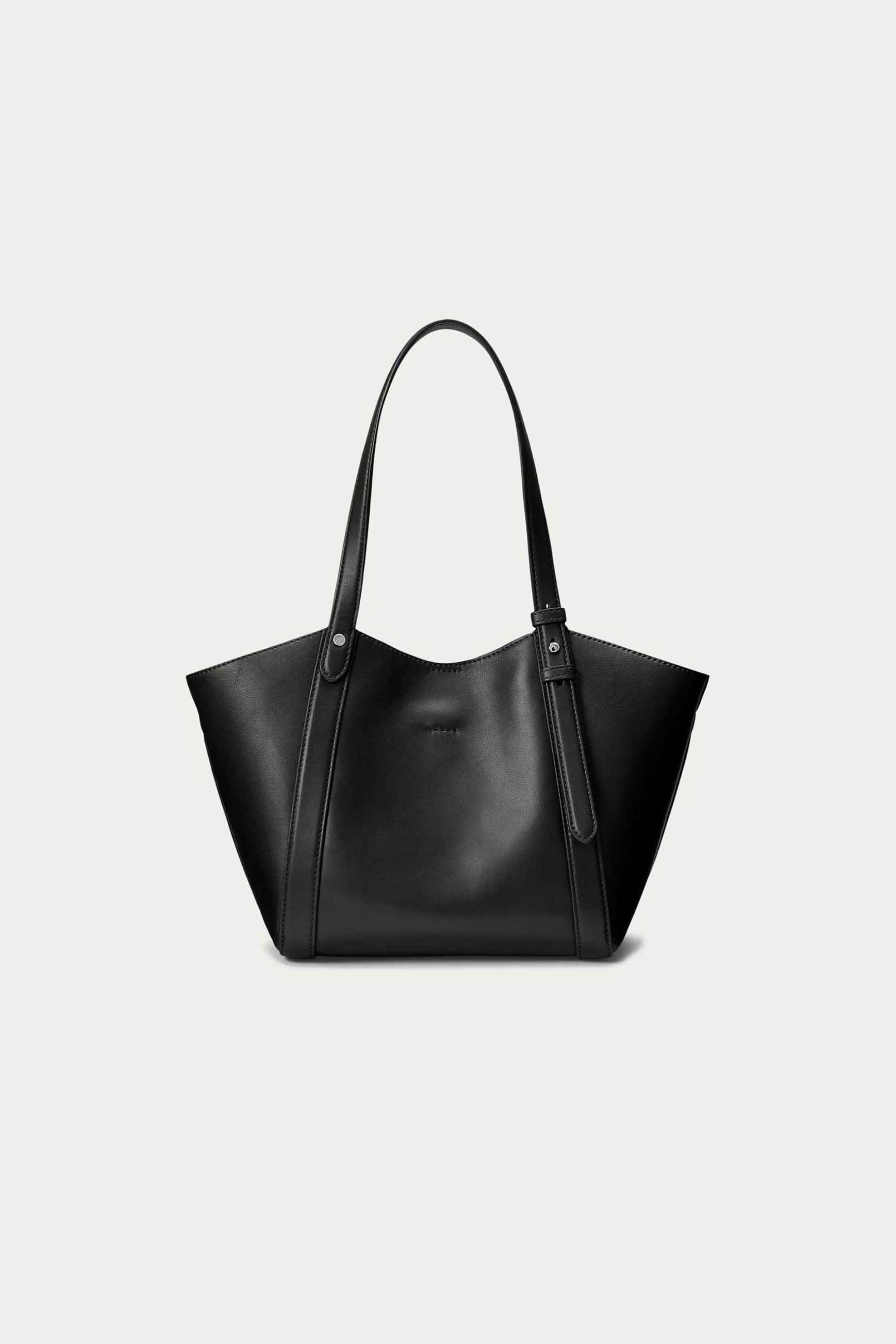 LAUREN RALPH LAUREN Lauren Ralph Lauren γυναικεία δερμάτινη τσάντα tote με λογότυπο "Tasha Small" - 26264776-ONE Μαύρο - 4