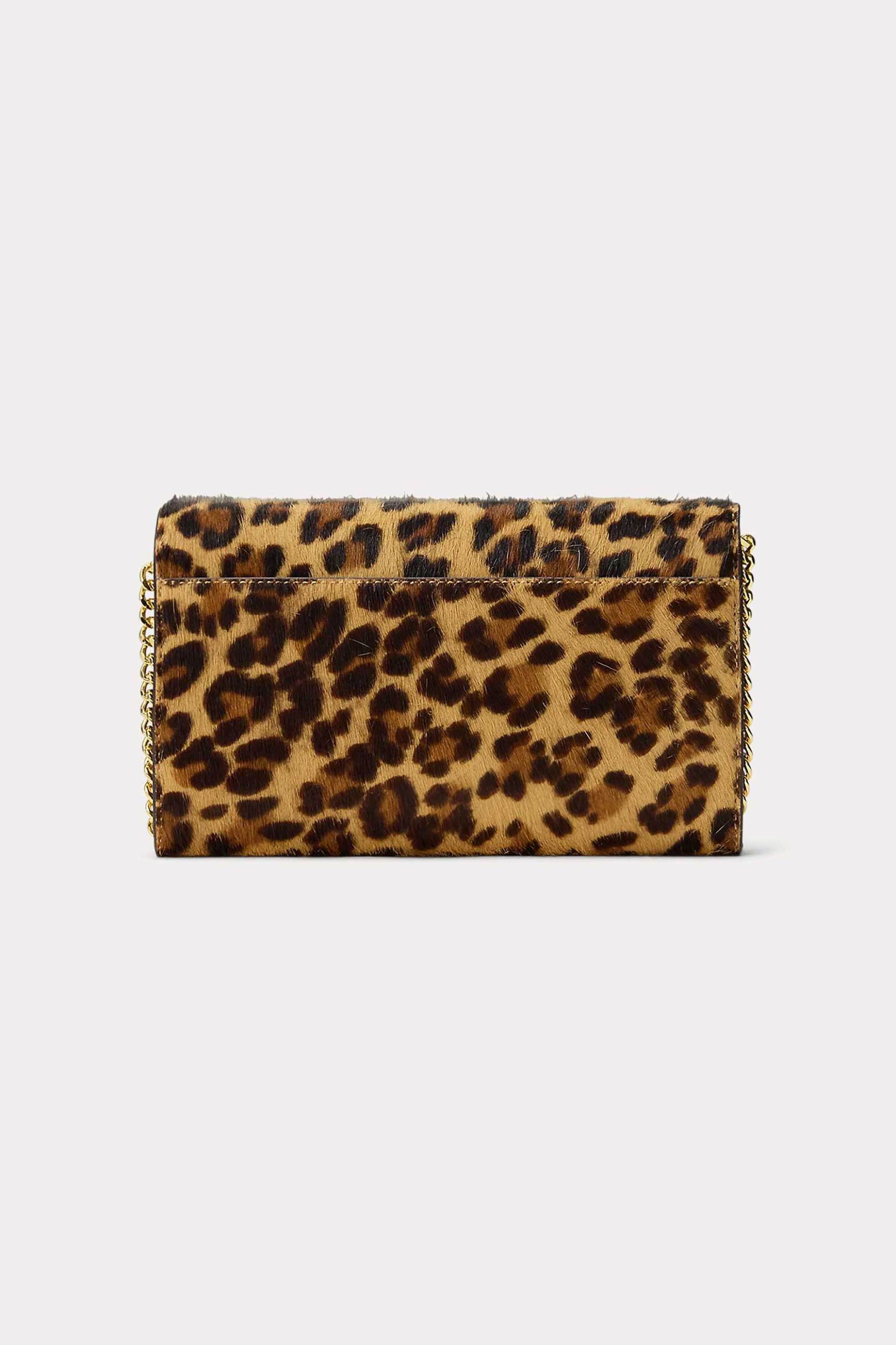 LAUREN RALPH LAUREN Lauren Ralph Lauren γυναικεία δερμάτινη τσάντα crossbody/πορτοφόλι με leopard print "Adair II Medium" - 26264152-ONE Καφέ Ανοιχτό - 4