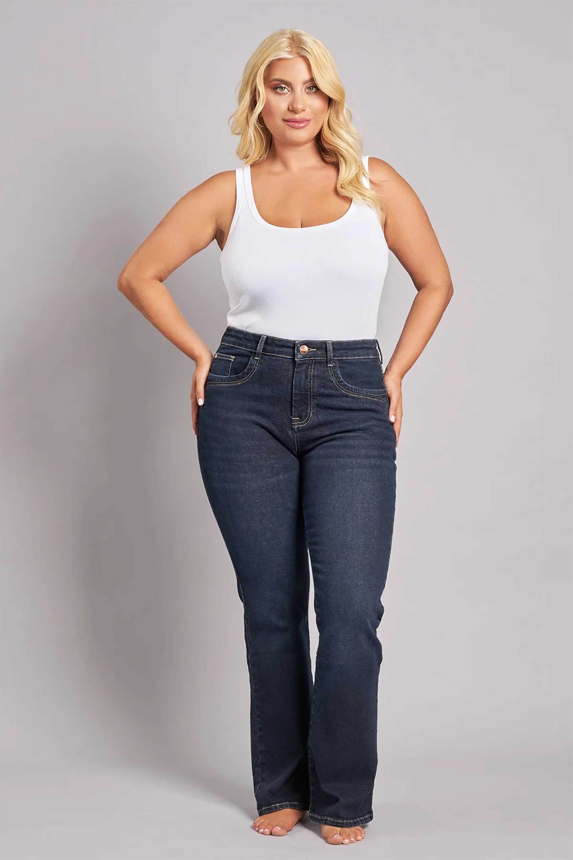 Γυναικεία παντελόνια τζιν καμπάνα & bootcut σε μπλε