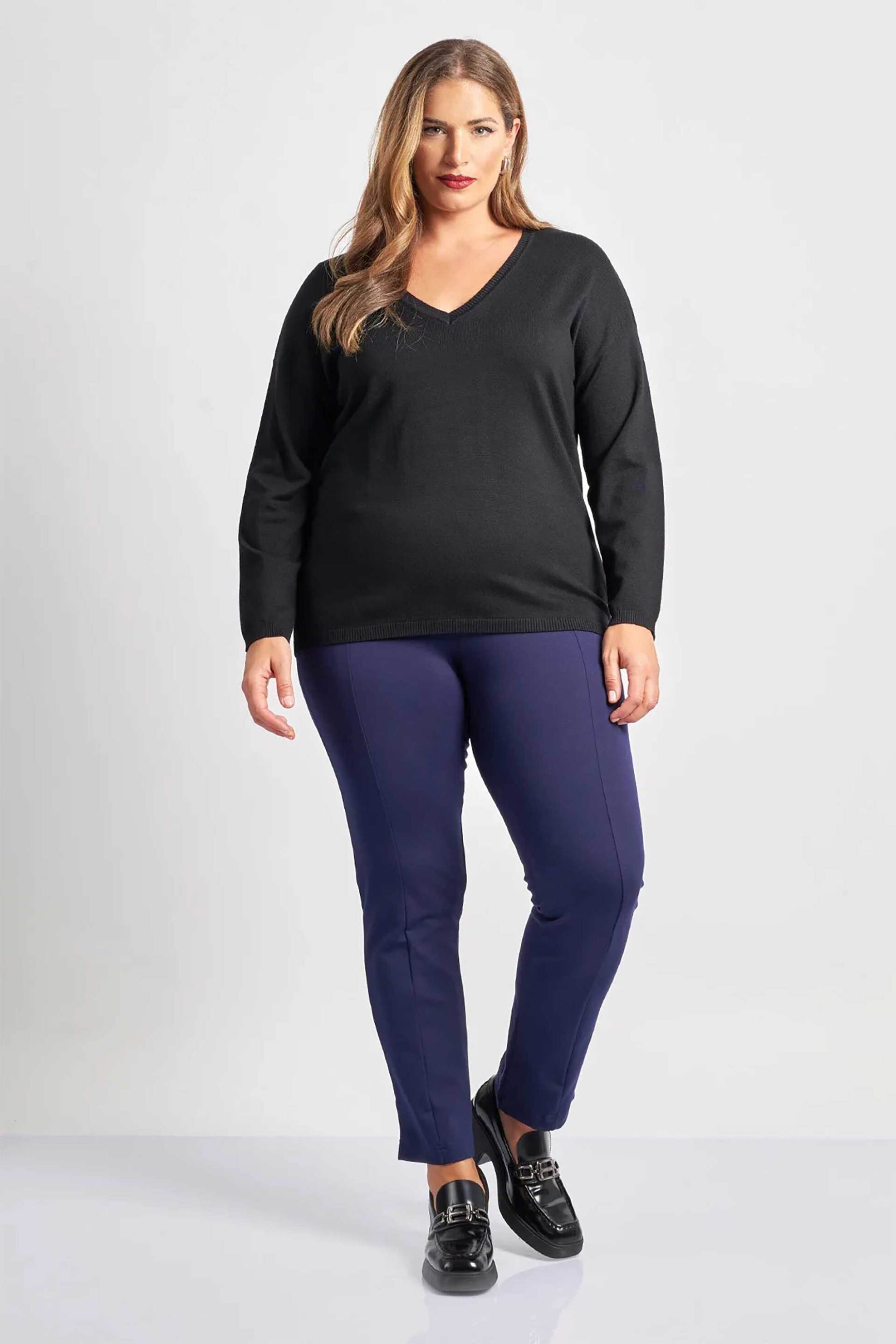 Γυναικεία παντελόνια slim fit σε μπλε